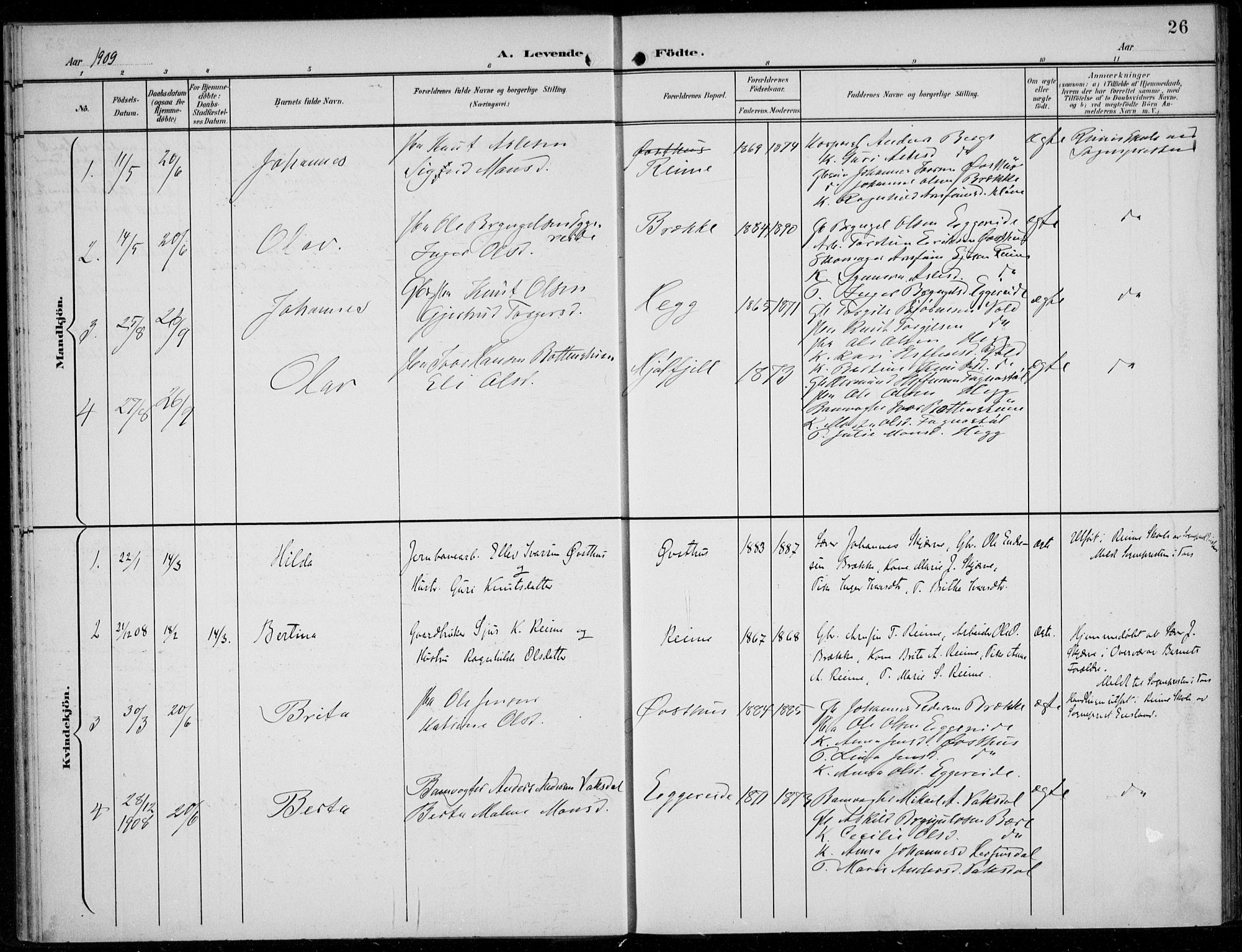 Parish register (official) no. A  1, 1900-1939, p. 26