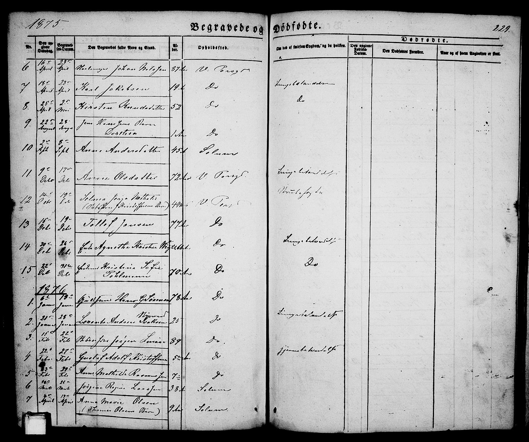 Porsgrunn kirkebøker , SAKO/A-104/G/Ga/L0002: Parish register (copy) no. I 2, 1847-1877, p. 229