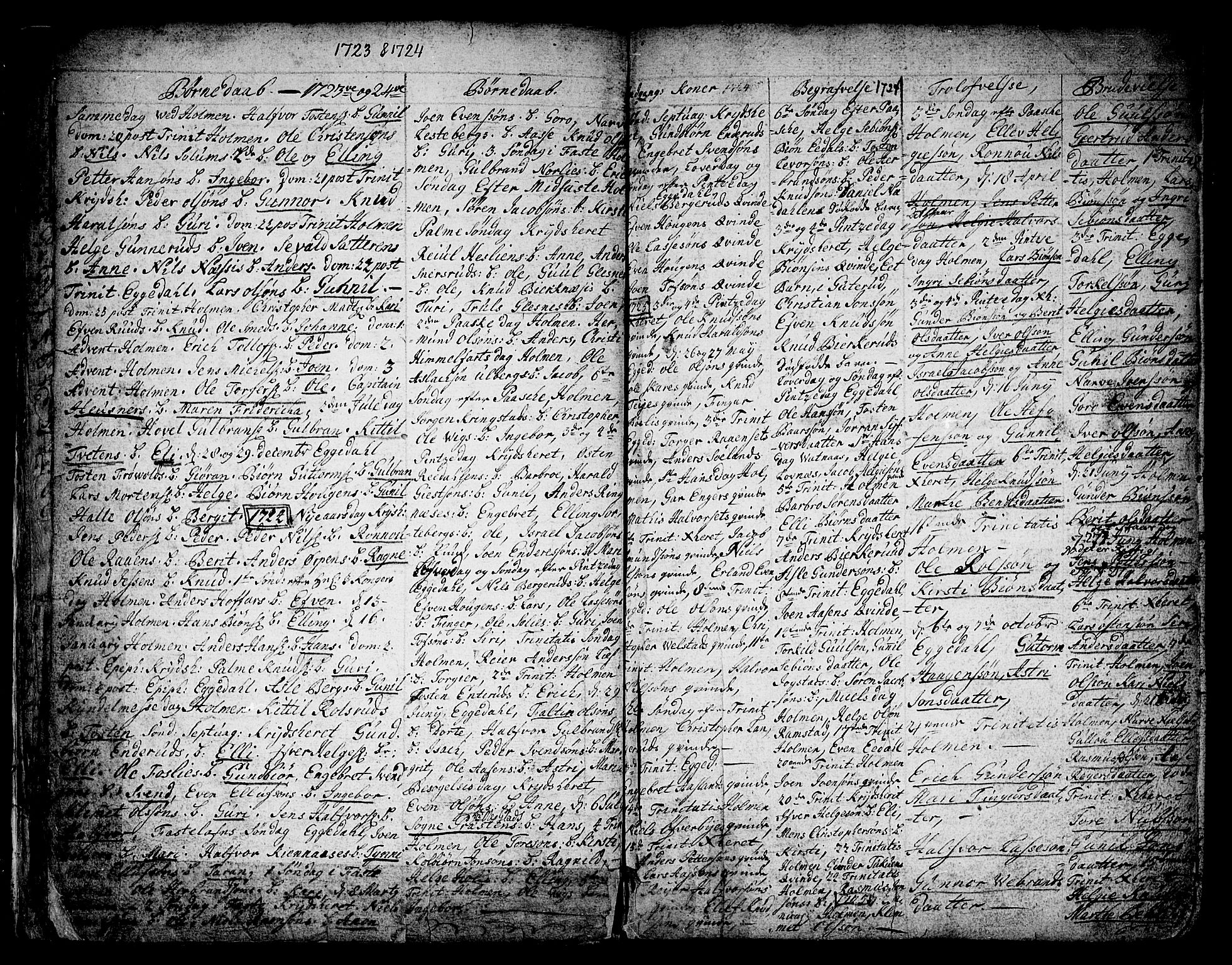 Sigdal kirkebøker, SAKO/A-245/F/Fa/L0001: Parish register (official) no. I 1, 1722-1777, p. 8