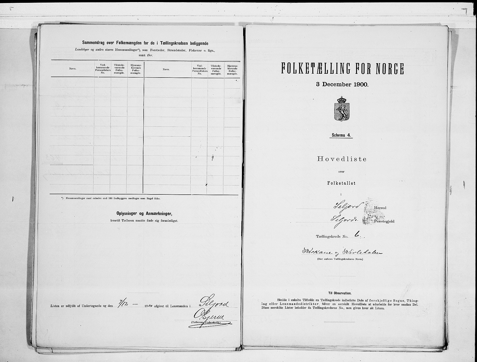 SAKO, 1900 census for Seljord, 1900, p. 14