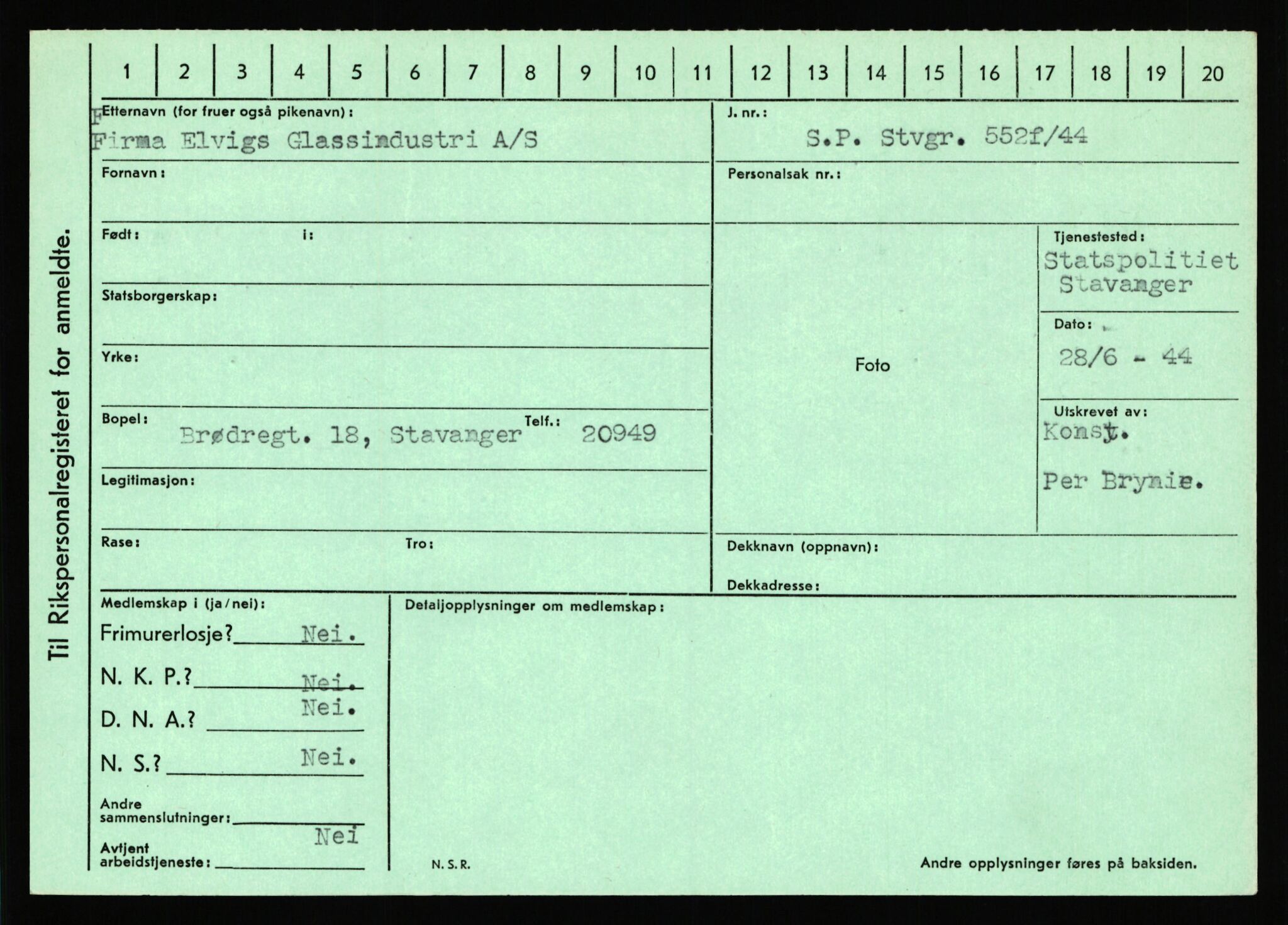 Statspolitiet - Hovedkontoret / Osloavdelingen, AV/RA-S-1329/C/Ca/L0004: Eid - funn av gjenstander	, 1943-1945, p. 819