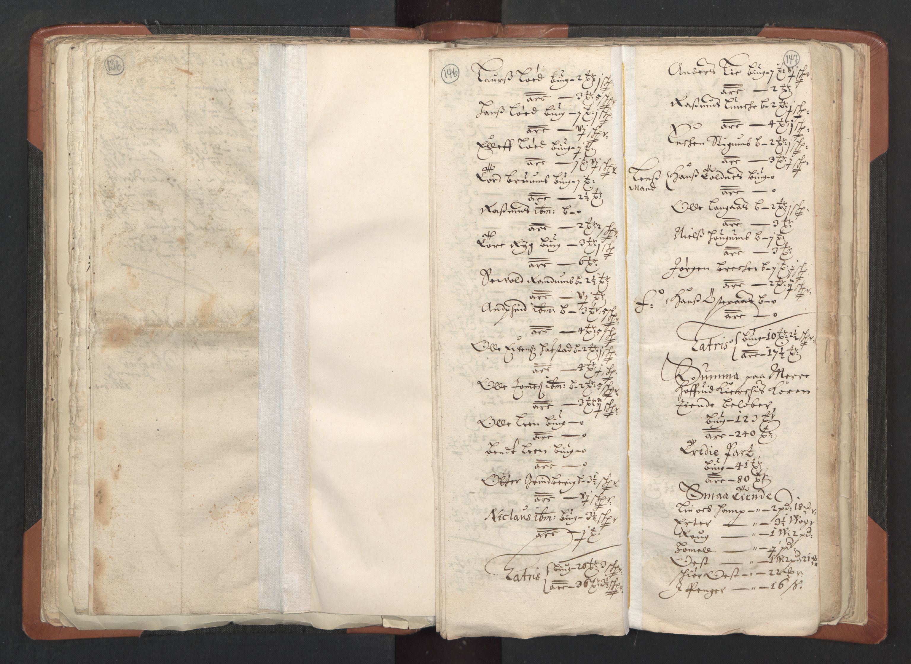 RA, Vicar's Census 1664-1666, no. 33: Innherad deanery, 1664-1666, p. 146-147