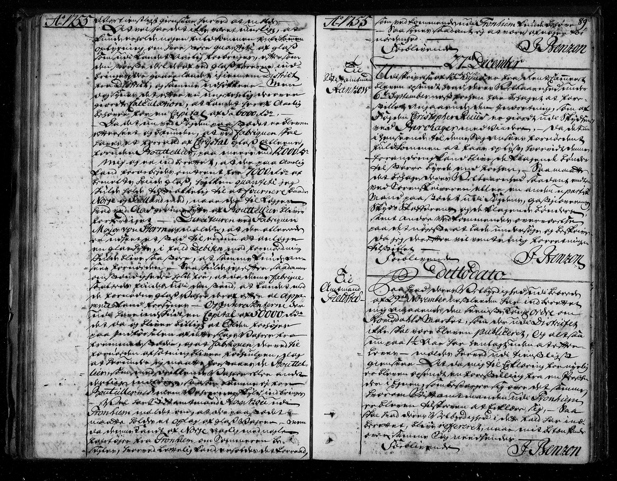 Stattholderembetet 1572-1771, AV/RA-EA-2870/Bf/L0002: Stattholderprotokoll (allmenn kopibok), 1753-1758, p. 88b-89a