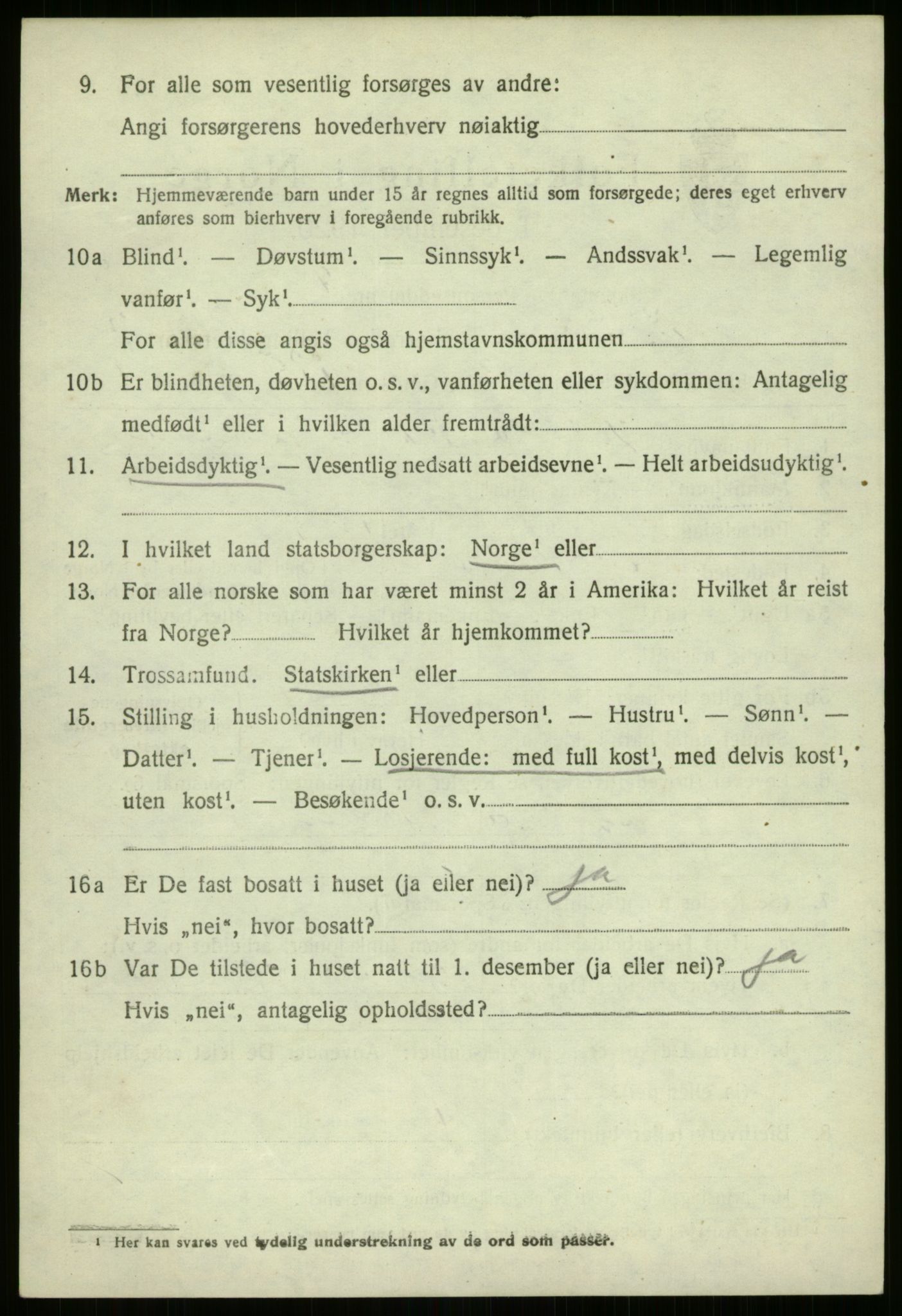 SAB, 1920 census for Naustdal, 1920, p. 4678