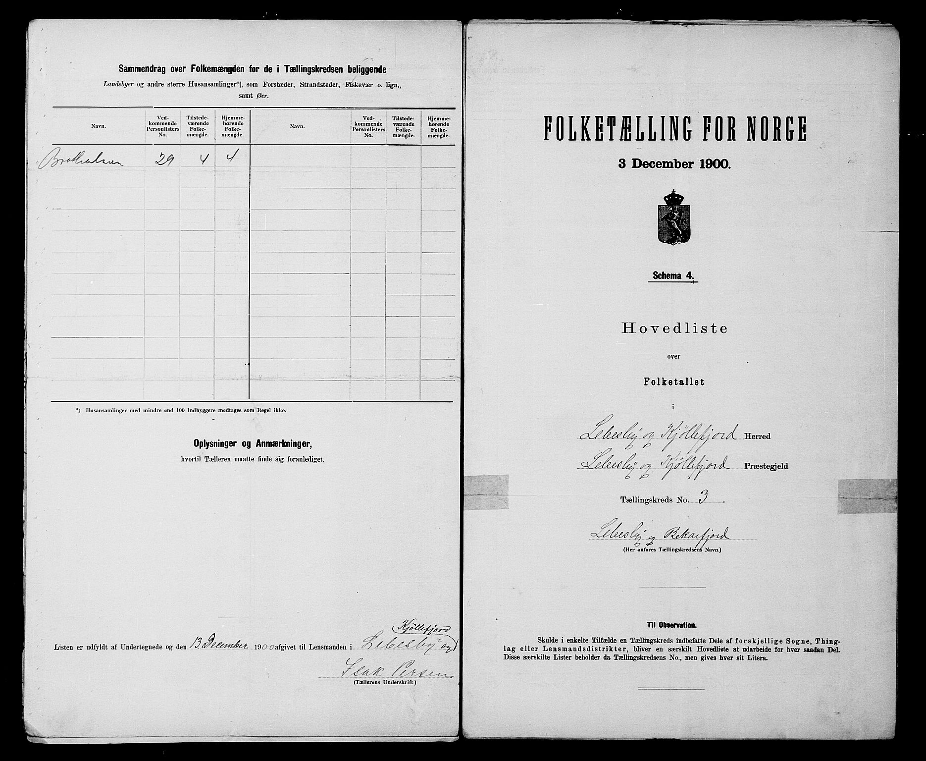 SATØ, 1900 census for Lebesby, 1900, p. 8