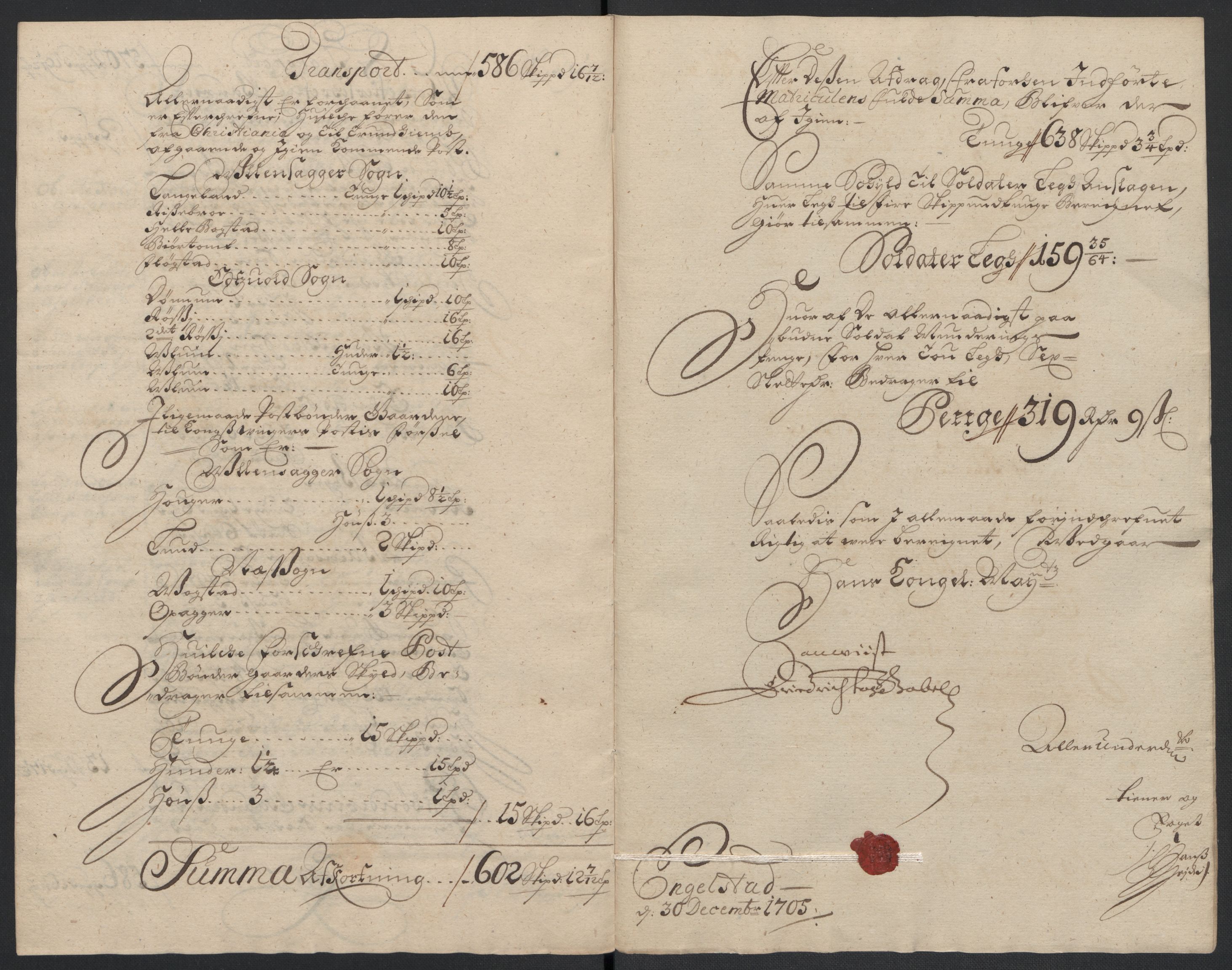 Rentekammeret inntil 1814, Reviderte regnskaper, Fogderegnskap, AV/RA-EA-4092/R12/L0717: Fogderegnskap Øvre Romerike, 1704-1705, p. 392