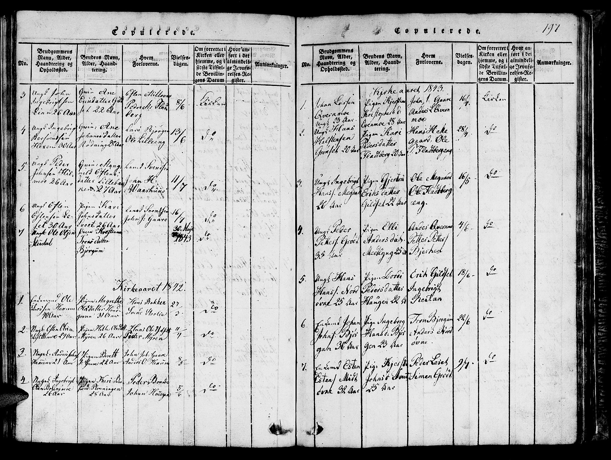 Ministerialprotokoller, klokkerbøker og fødselsregistre - Sør-Trøndelag, SAT/A-1456/685/L0976: Parish register (copy) no. 685C01, 1817-1878, p. 197