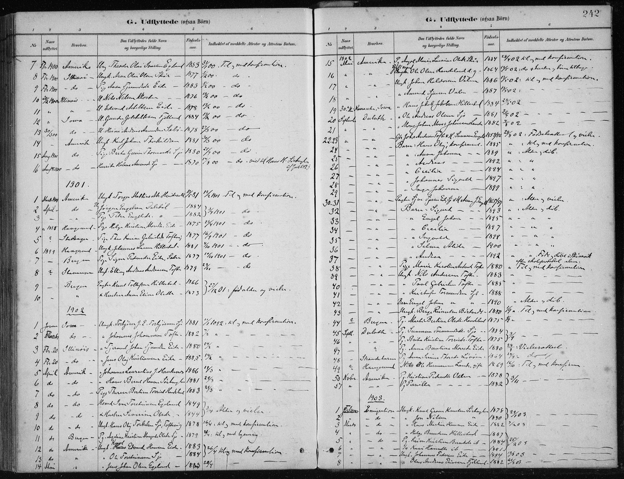 Fjelberg sokneprestembete, SAB/A-75201/H/Haa: Parish register (official) no. C  1, 1879-1918, p. 242