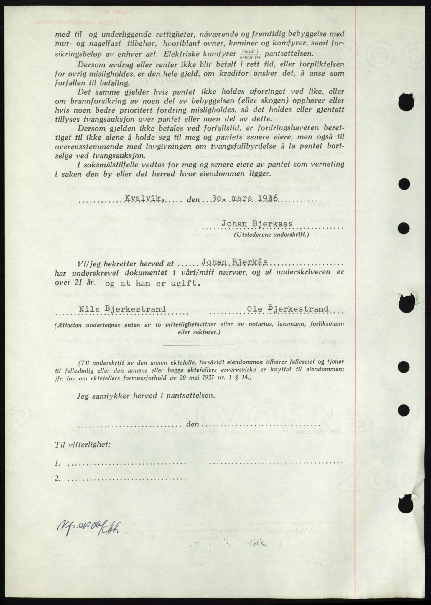 Nordmøre sorenskriveri, AV/SAT-A-4132/1/2/2Ca: Mortgage book no. B93b, 1946-1946, Diary no: : 577/1946