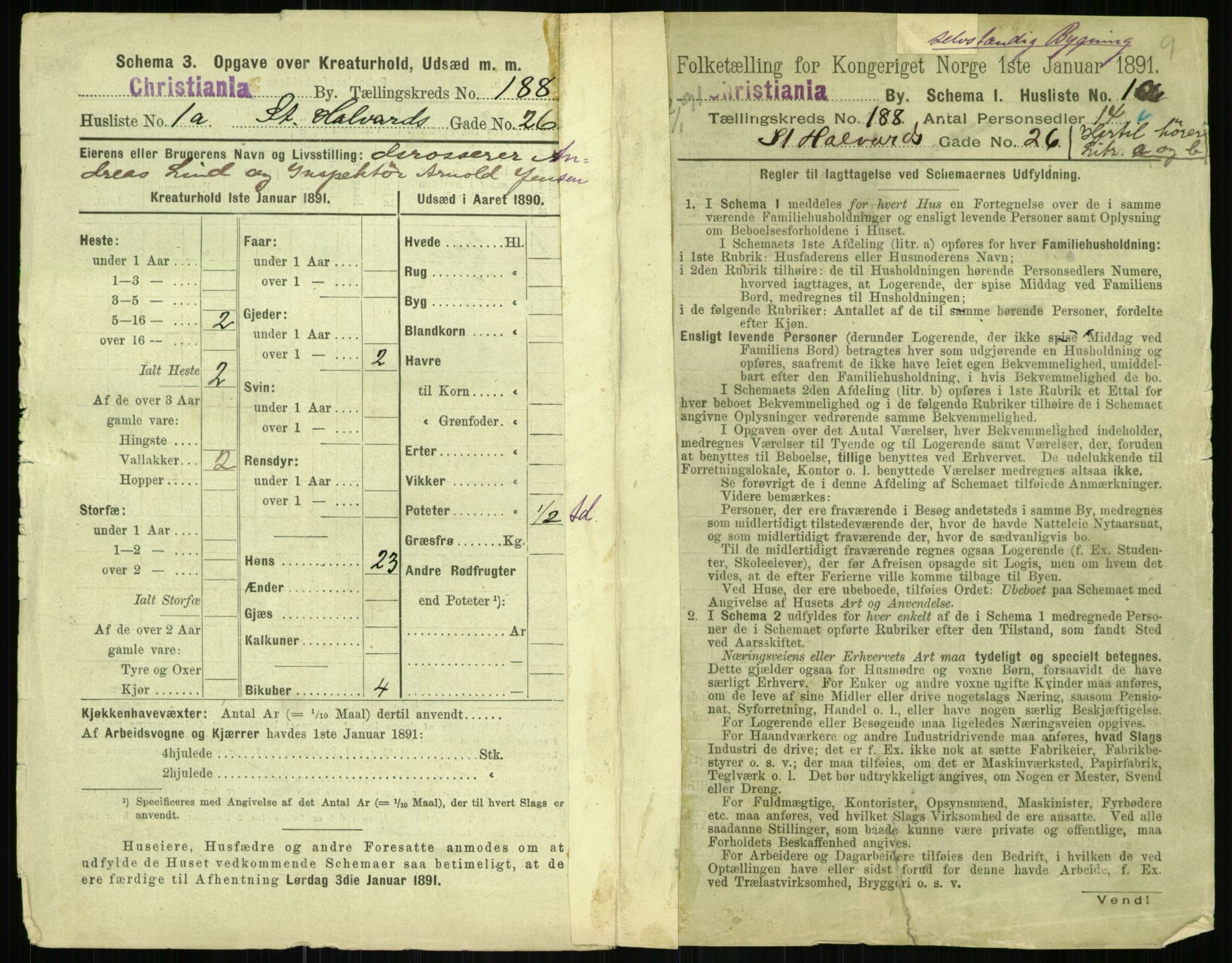 RA, 1891 census for 0301 Kristiania, 1891, p. 112552