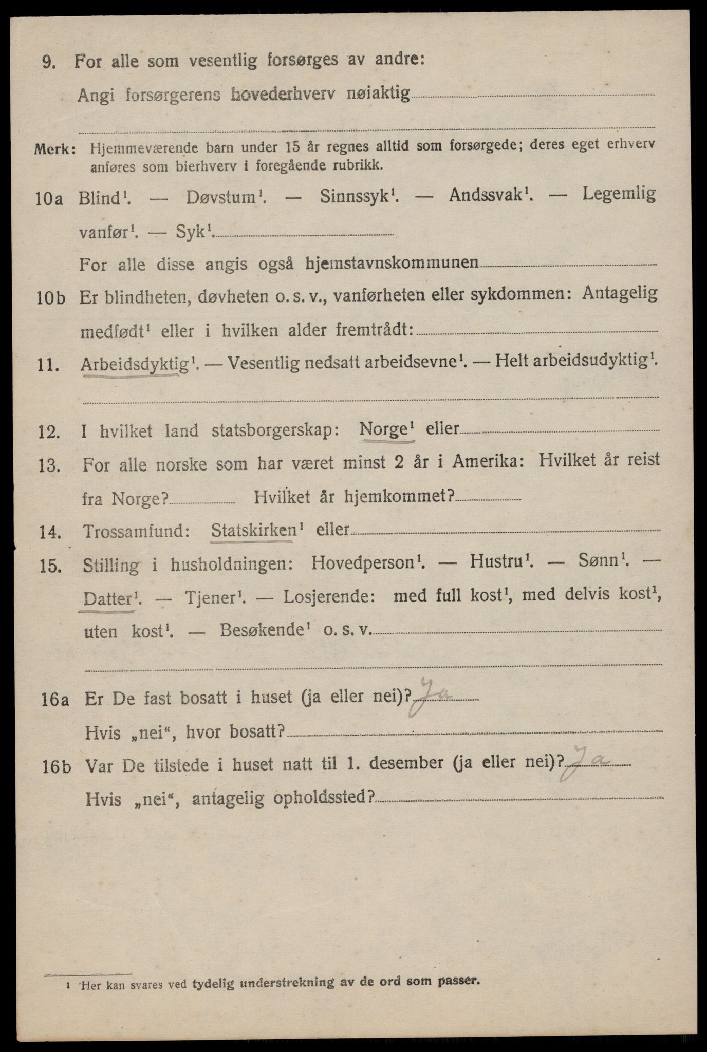 SAST, 1920 census for Håland, 1920, p. 1720