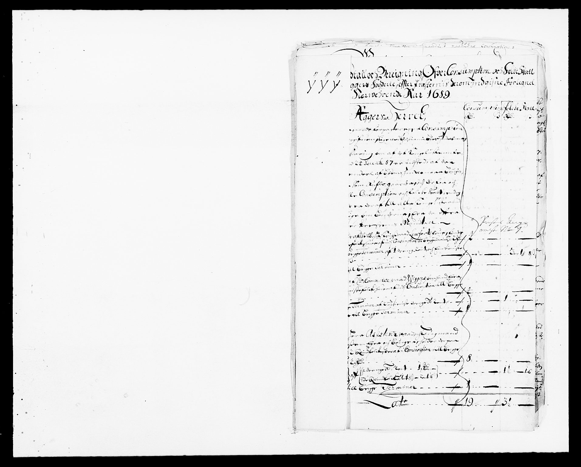 Rentekammeret inntil 1814, Reviderte regnskaper, Fogderegnskap, RA/EA-4092/R08/L0423: Fogderegnskap Aker, 1687-1689, p. 100