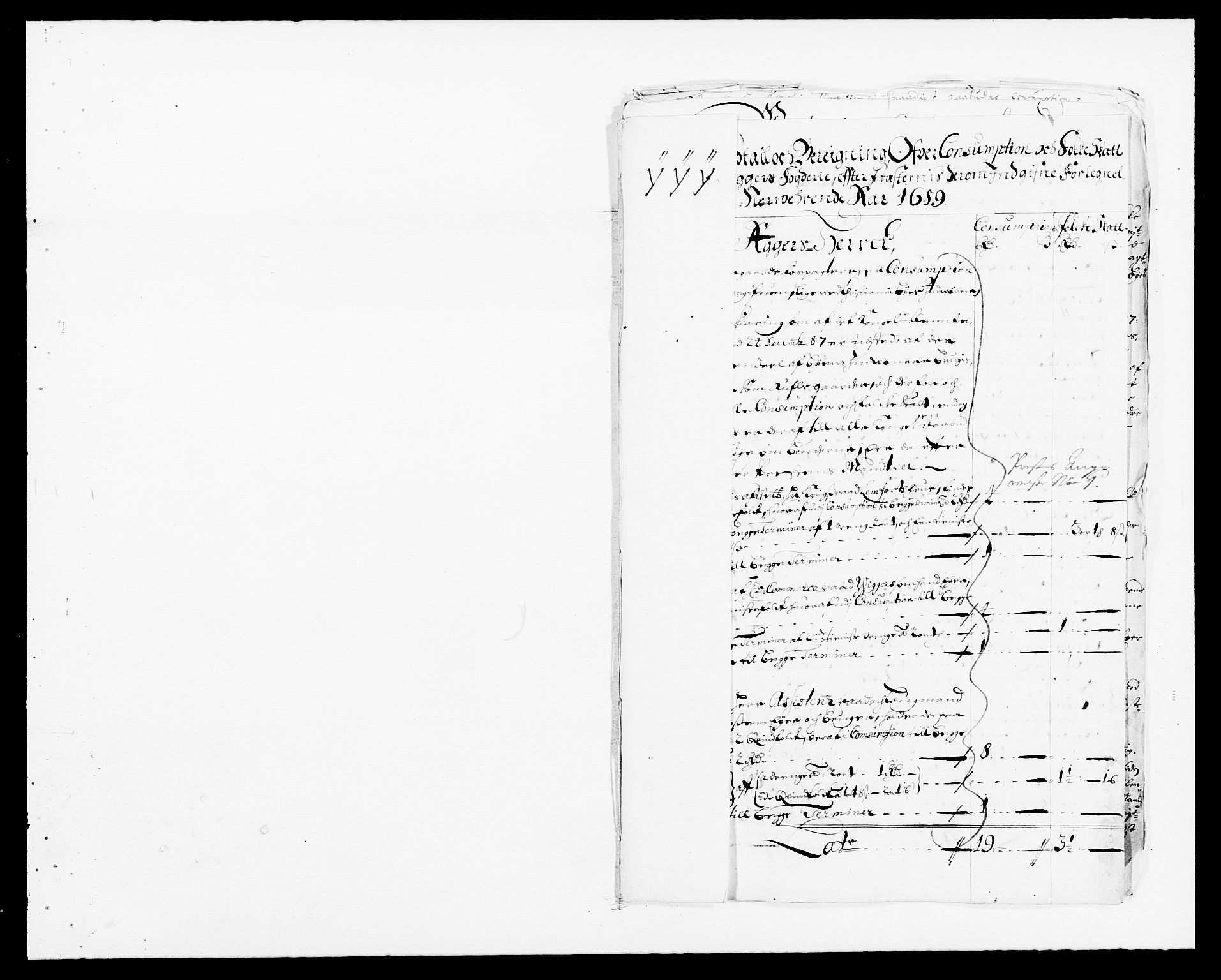 Rentekammeret inntil 1814, Reviderte regnskaper, Fogderegnskap, AV/RA-EA-4092/R08/L0423: Fogderegnskap Aker, 1687-1689, p. 100
