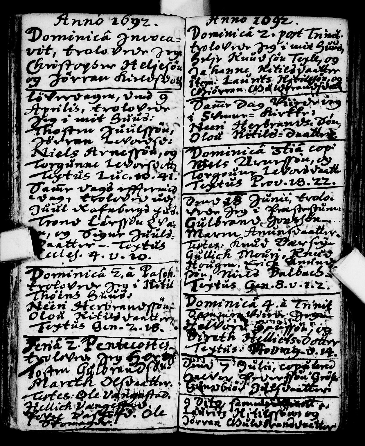 Flesberg kirkebøker, SAKO/A-18/F/Fa/L0001: Parish register (official) no. I 1, 1688-1725