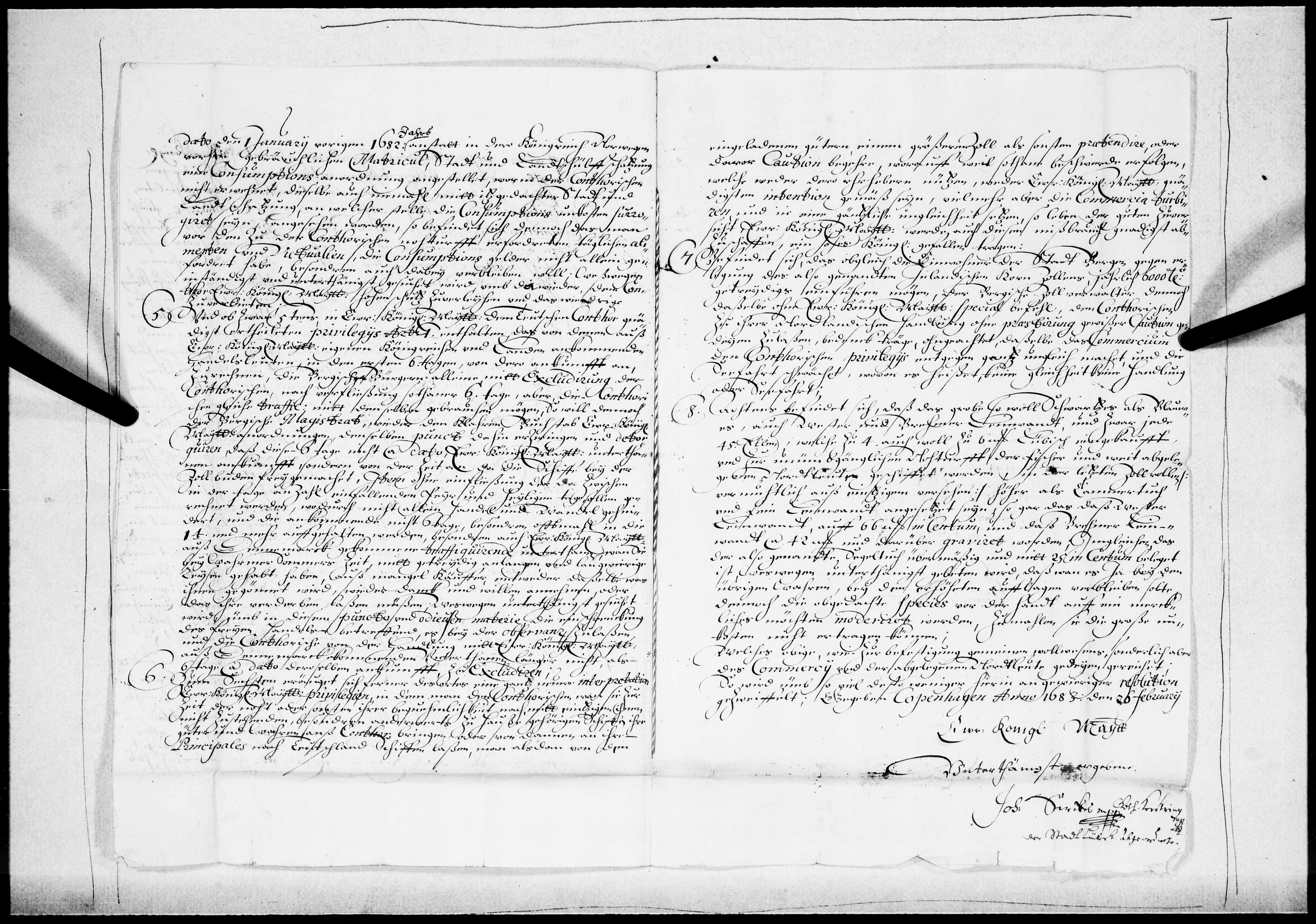 Danske Kanselli 1572-1799, AV/RA-EA-3023/F/Fc/Fcc/Fcca/L0036: Norske innlegg 1572-1799, 1683-1684, p. 205