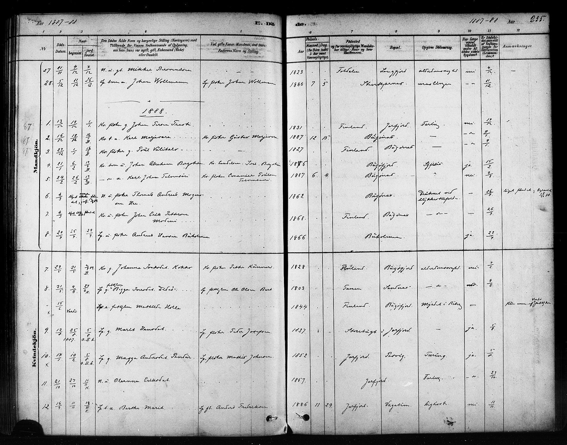 Sør-Varanger sokneprestkontor, SATØ/S-1331/H/Ha/L0003kirke: Parish register (official) no. 3, 1878-1891, p. 235