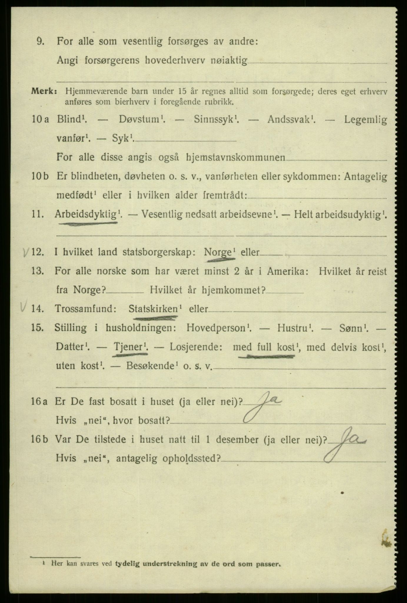 SAB, 1920 census for Bergen, 1920, p. 183428