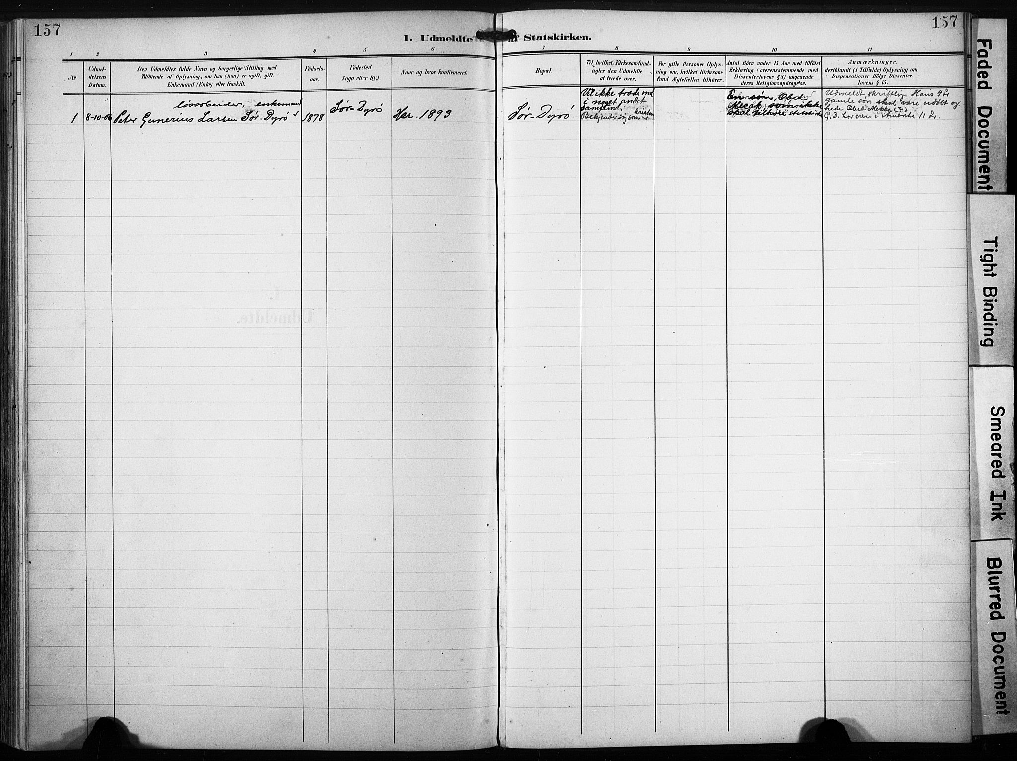 Ministerialprotokoller, klokkerbøker og fødselsregistre - Sør-Trøndelag, SAT/A-1456/640/L0580: Parish register (official) no. 640A05, 1902-1910, p. 157