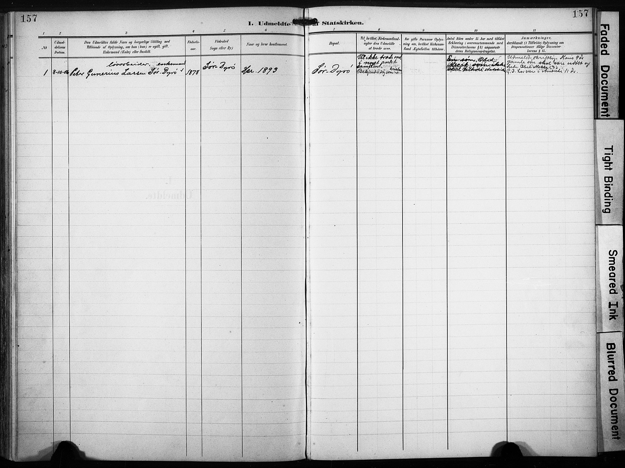 Ministerialprotokoller, klokkerbøker og fødselsregistre - Sør-Trøndelag, AV/SAT-A-1456/640/L0580: Parish register (official) no. 640A05, 1902-1910, p. 157