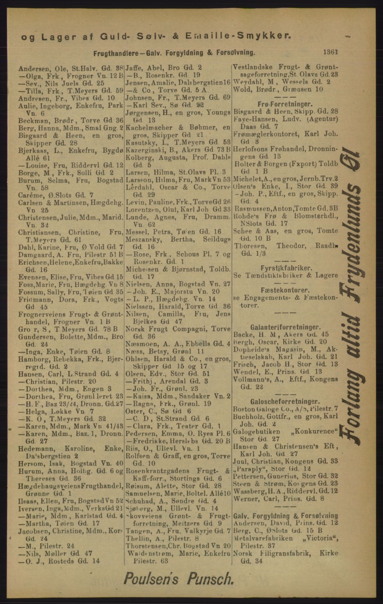 Kristiania/Oslo adressebok, PUBL/-, 1905, p. 1361