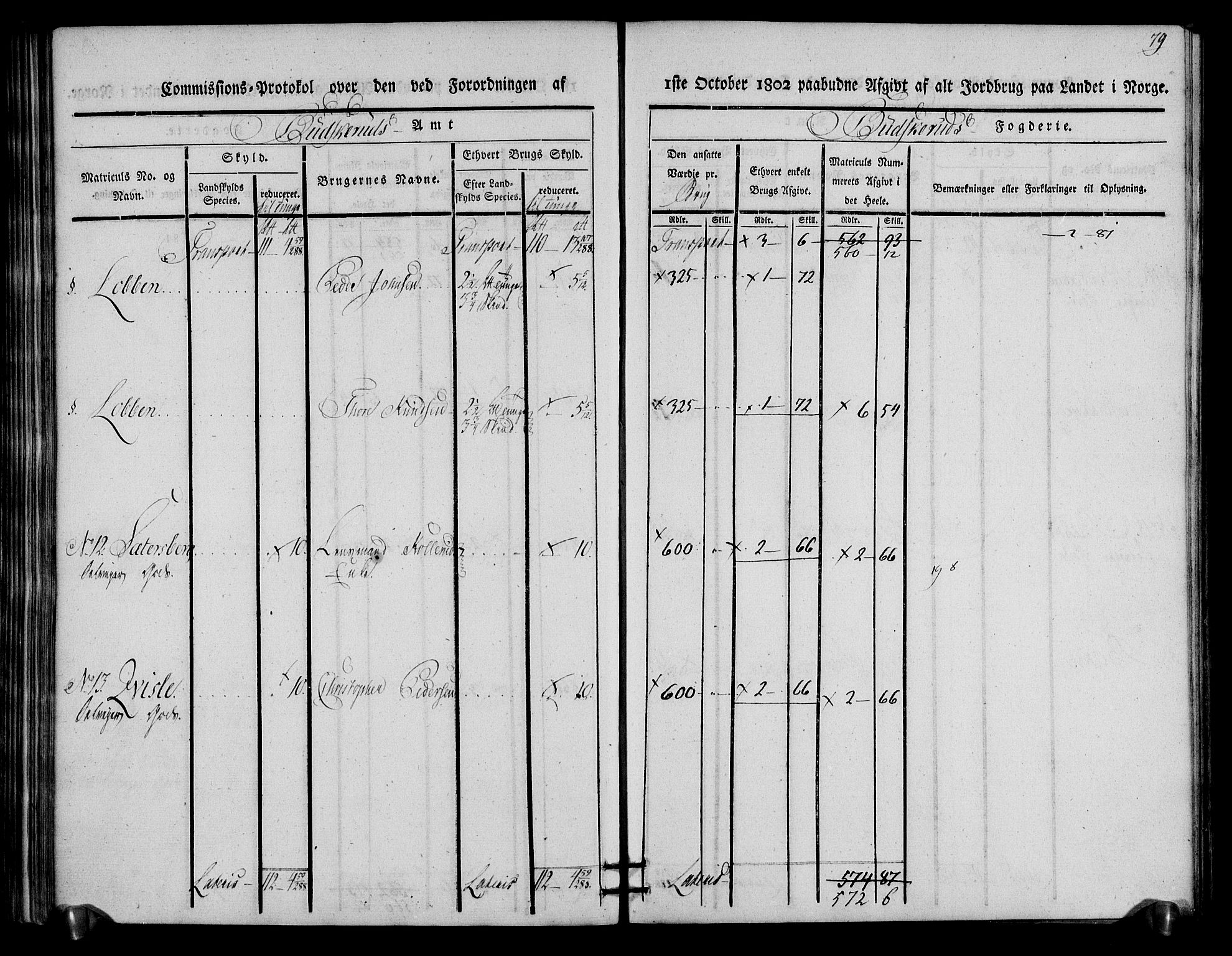 Rentekammeret inntil 1814, Realistisk ordnet avdeling, AV/RA-EA-4070/N/Ne/Nea/L0059: Buskerud fogderi. Kommisjonsprotokoll for Modum prestegjeld, 1803, p. 80