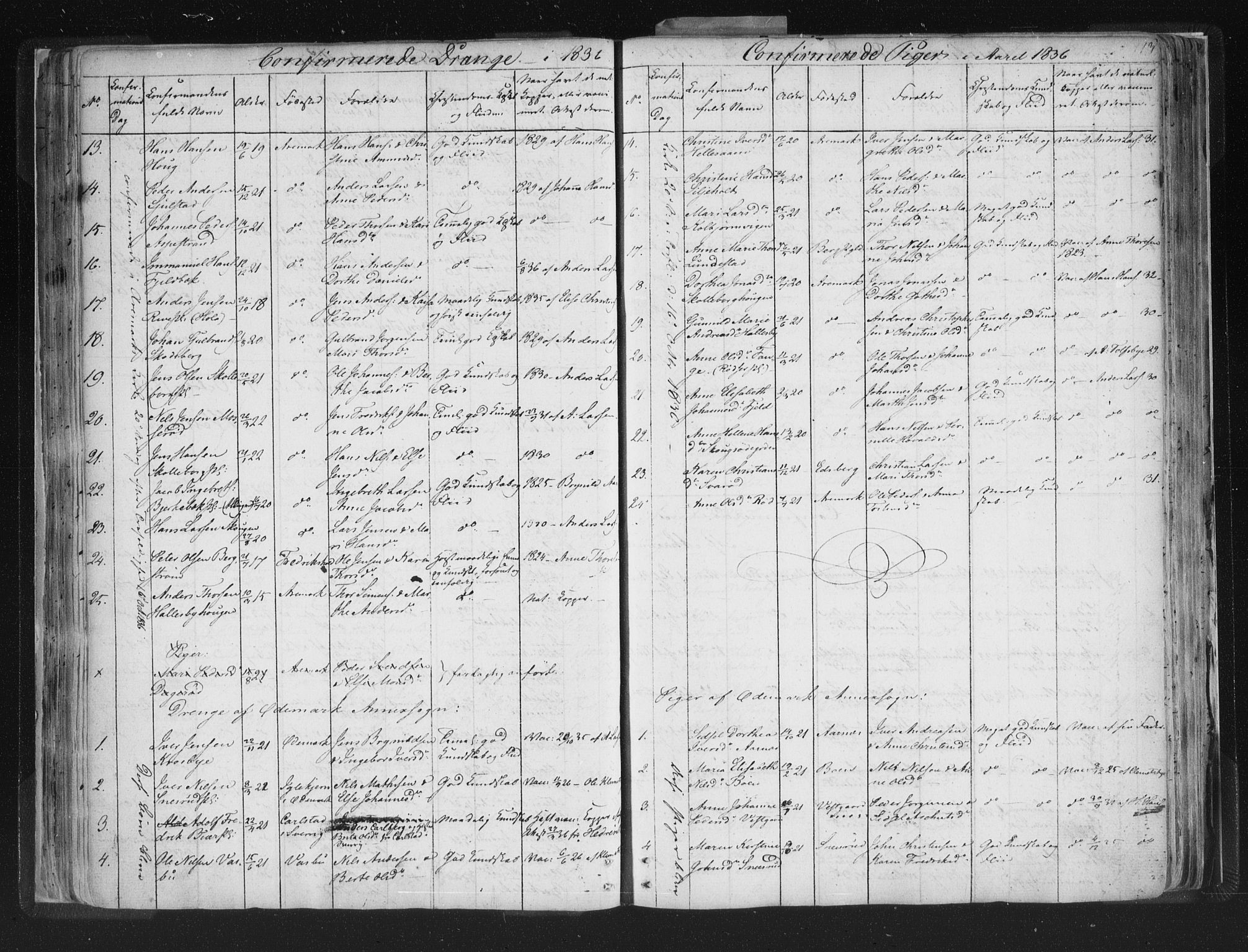 Aremark prestekontor Kirkebøker, AV/SAO-A-10899/F/Fc/L0002: Parish register (official) no. III 2, 1834-1849, p. 113