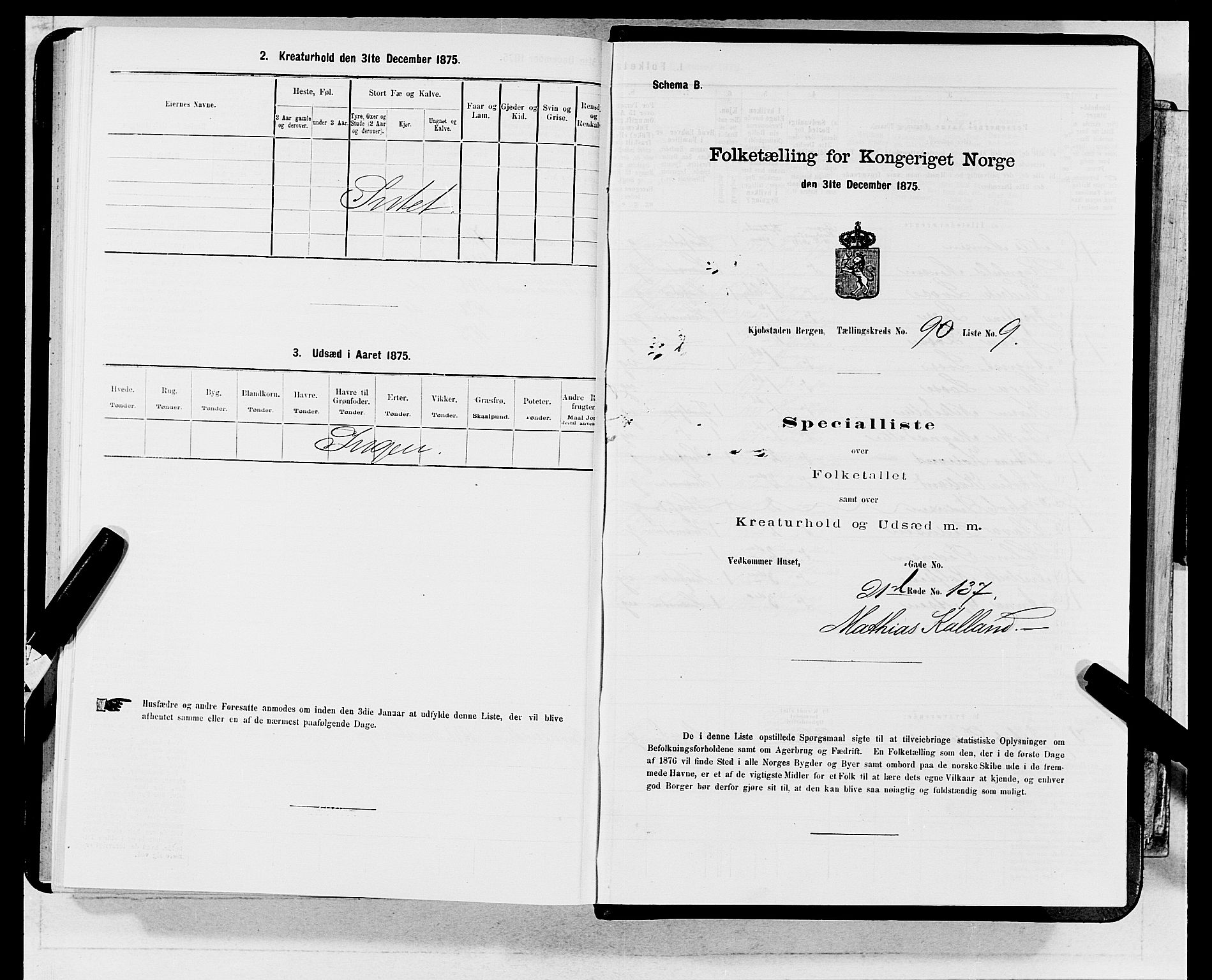 SAB, 1875 census for 1301 Bergen, 1875, p. 4846