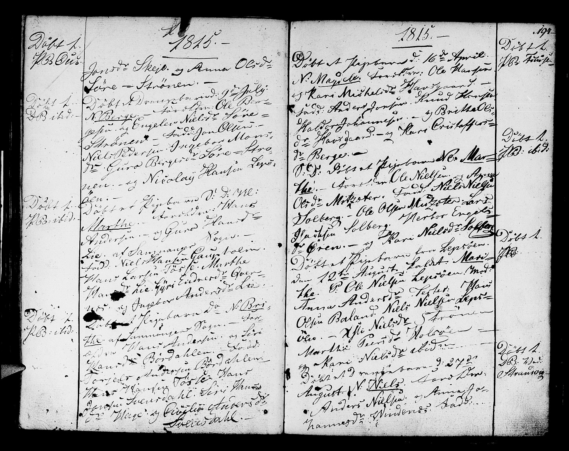 Os sokneprestembete, AV/SAB-A-99929: Parish register (official) no. A 11, 1789-1815, p. 194