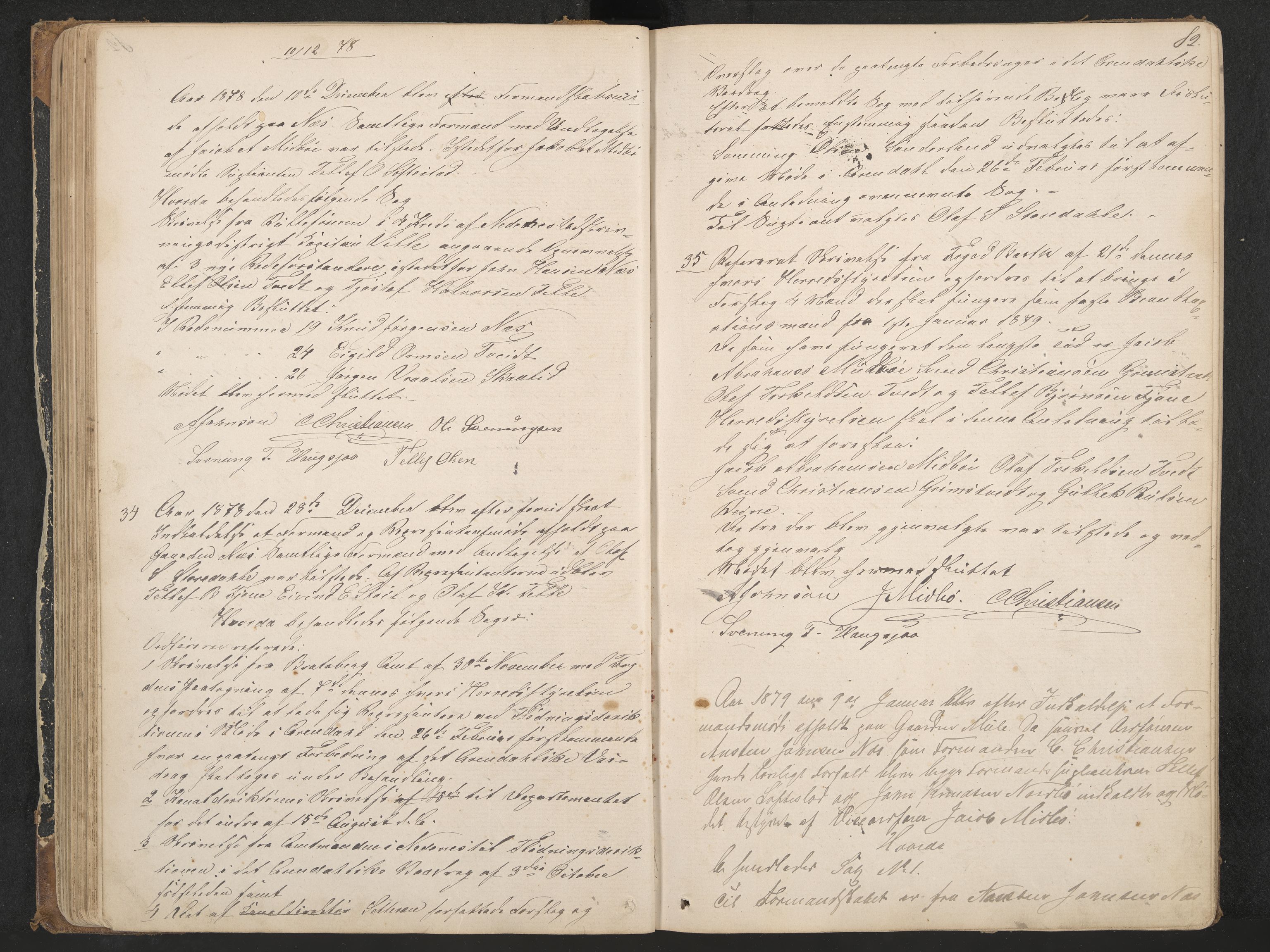 Nissedal formannskap og sentraladministrasjon, IKAK/0830021-1/A/L0002: Møtebok, 1870-1892, p. 82