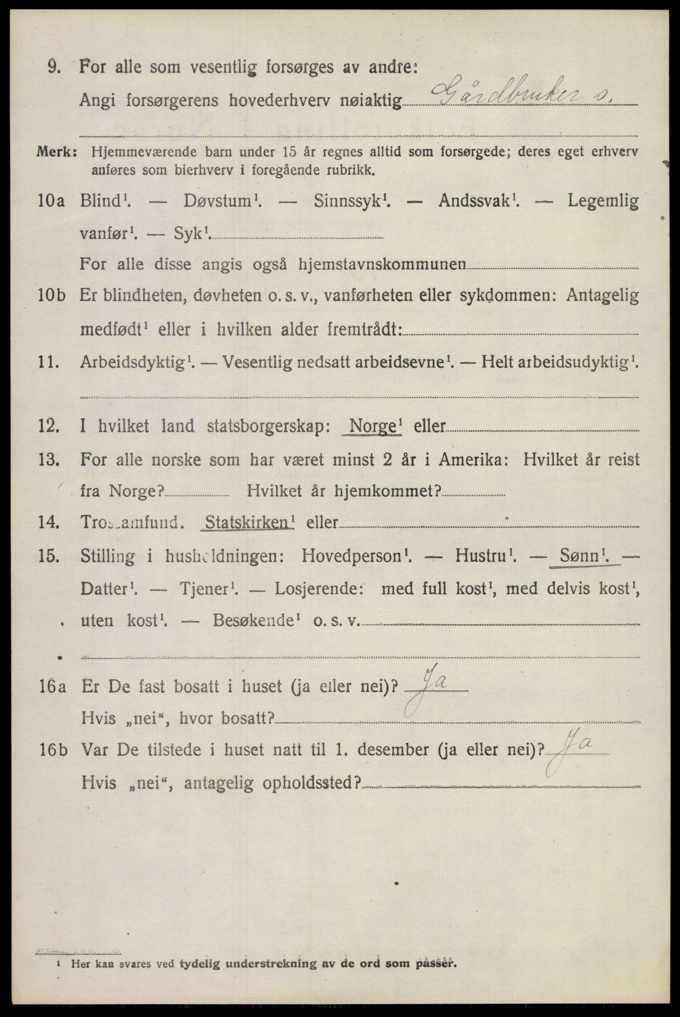 SAKO, 1920 census for Våle, 1920, p. 5393