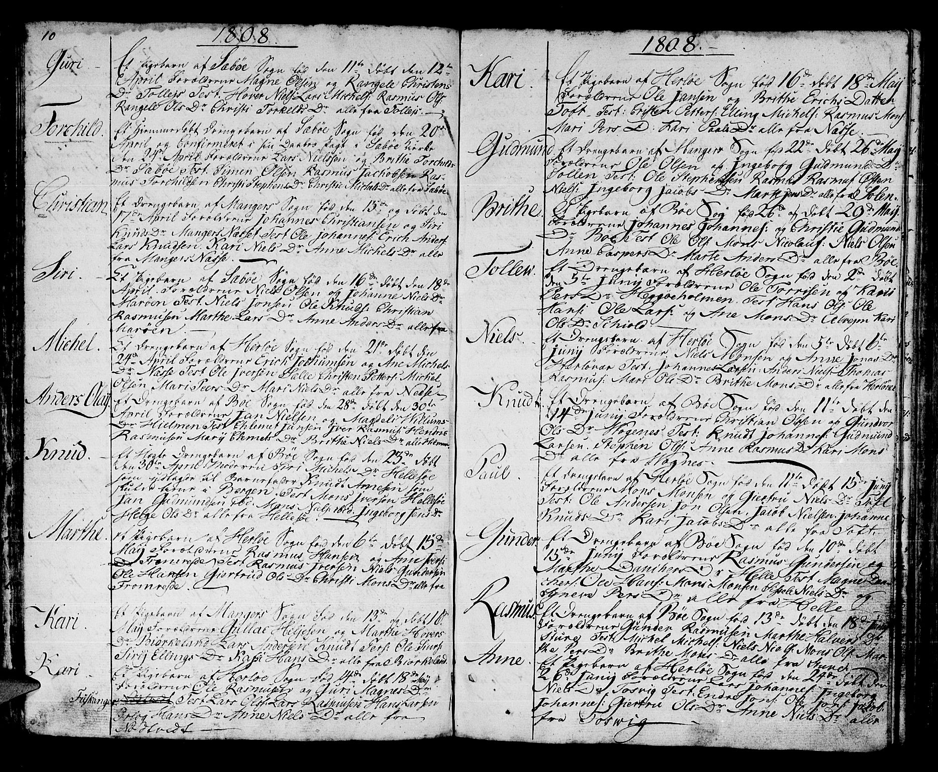 Manger sokneprestembete, AV/SAB-A-76801/H/Haa: Parish register (official) no. A 2, 1792-1815, p. 106