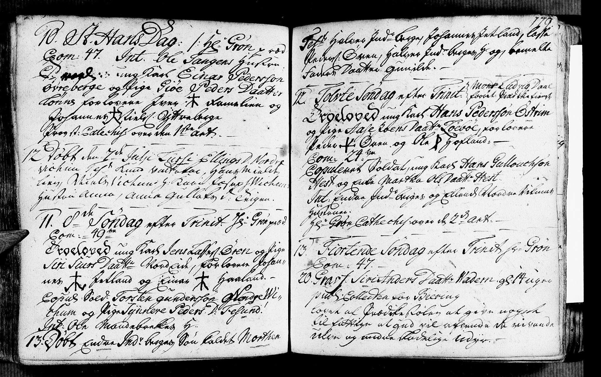 Vik sokneprestembete, AV/SAB-A-81501/H/Haa/Haaa/L0002: Parish register (official) no. A 2 / 3, 1740-1755, p. 179