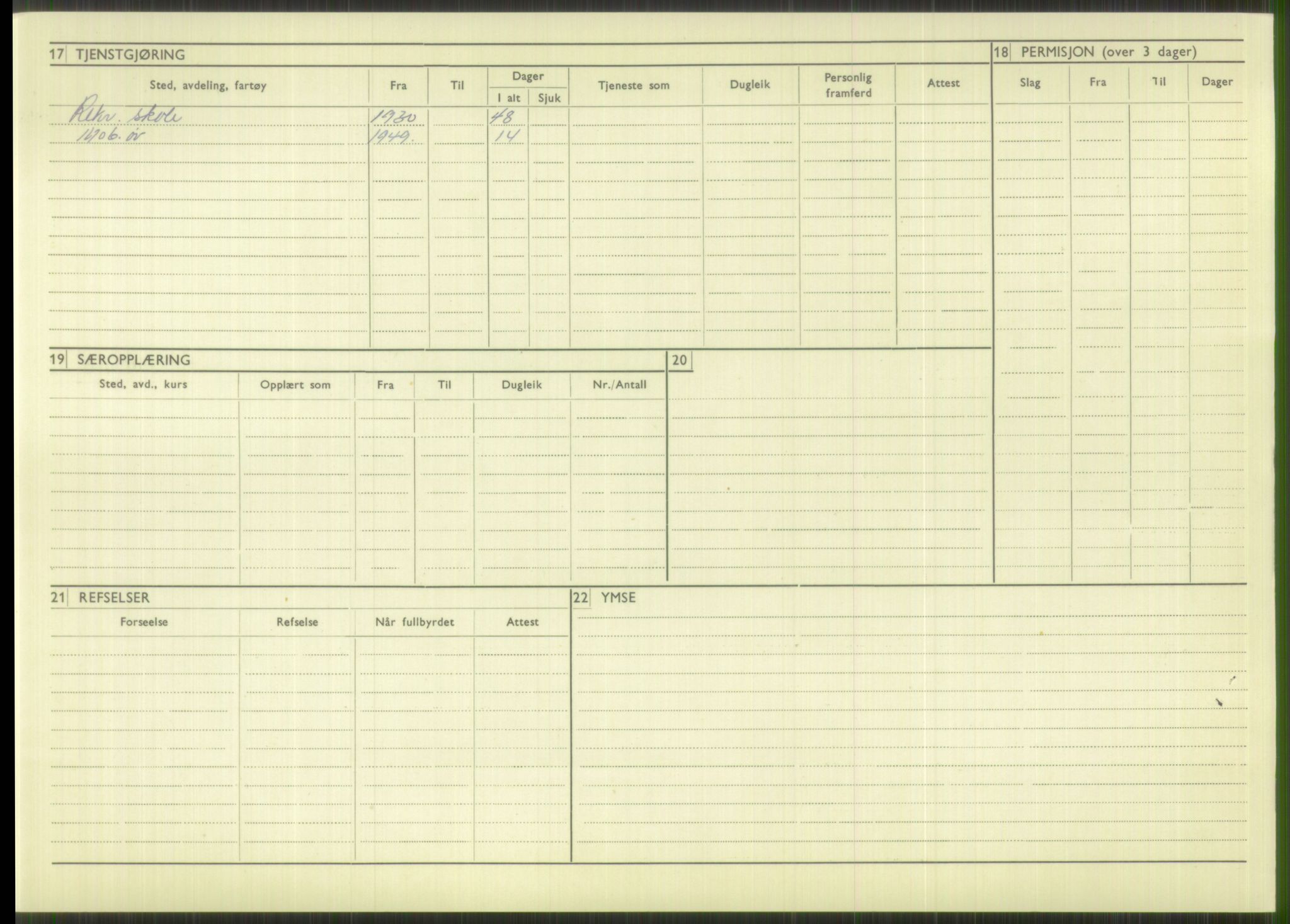 Forsvaret, Troms infanteriregiment nr. 16, AV/RA-RAFA-3146/P/Pa/L0014: Rulleblad for regimentets menige mannskaper, årsklasse 1930, 1930, p. 118