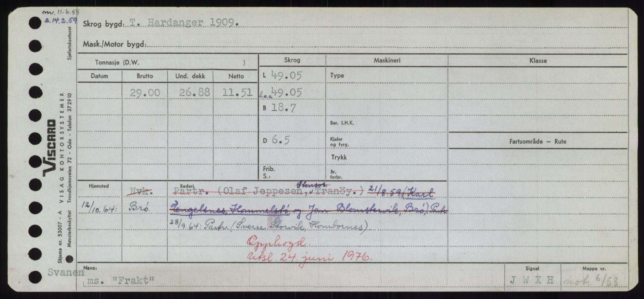 Sjøfartsdirektoratet med forløpere, Skipsmålingen, RA/S-1627/H/Hd/L0011: Fartøy, Fla-Får, p. 247