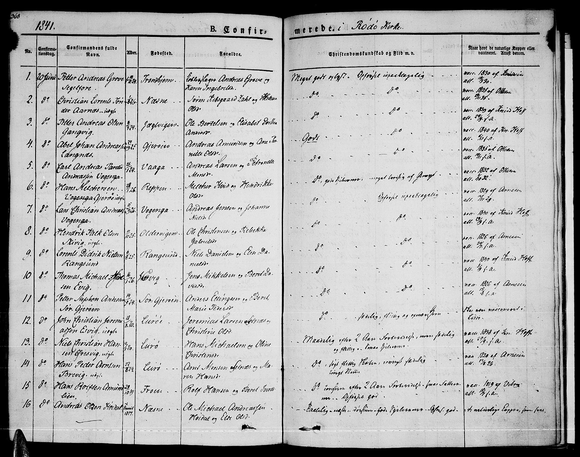 Ministerialprotokoller, klokkerbøker og fødselsregistre - Nordland, AV/SAT-A-1459/841/L0598: Parish register (official) no. 841A06 /1, 1825-1844, p. 367