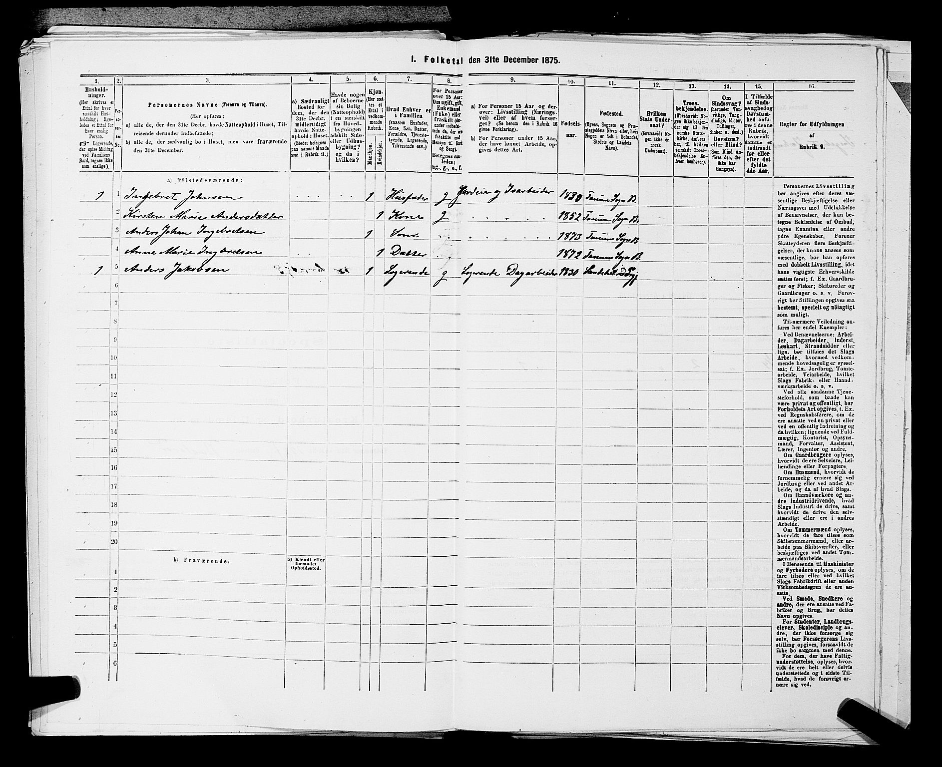 SAKO, 1875 census for 0726P Brunlanes, 1875, p. 886