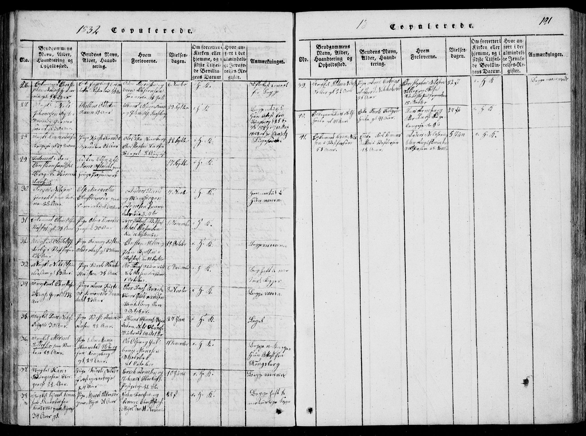 Eiker kirkebøker, SAKO/A-4/F/Fa/L0012: Parish register (official) no. I 12, 1827-1832, p. 191