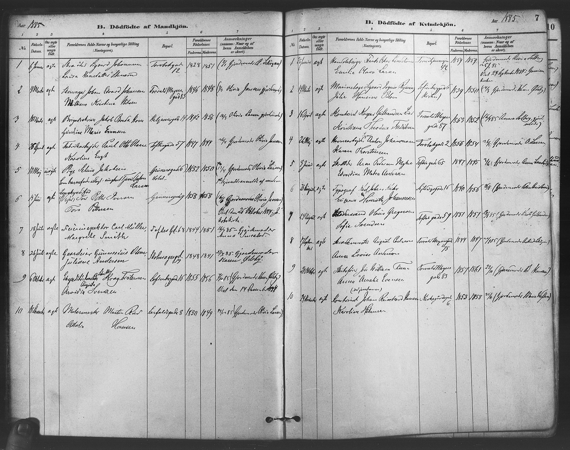Paulus prestekontor Kirkebøker, SAO/A-10871/F/Fa/L0005: Parish register (official) no. 5, 1879-1889, p. 7