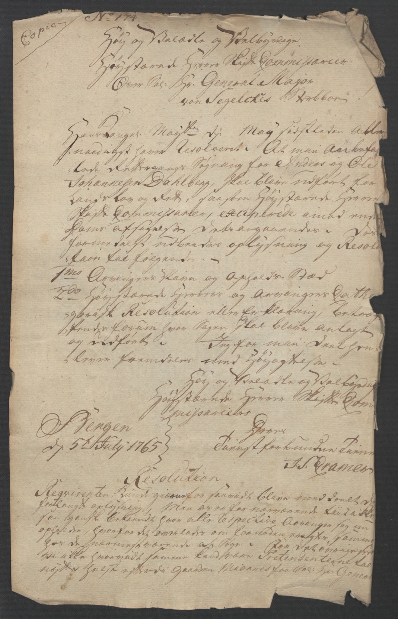 Forsvaret, Generalauditøren, AV/RA-RAFA-1772/F/Fj/Fja/L0032: --, 1750-1823, p. 531