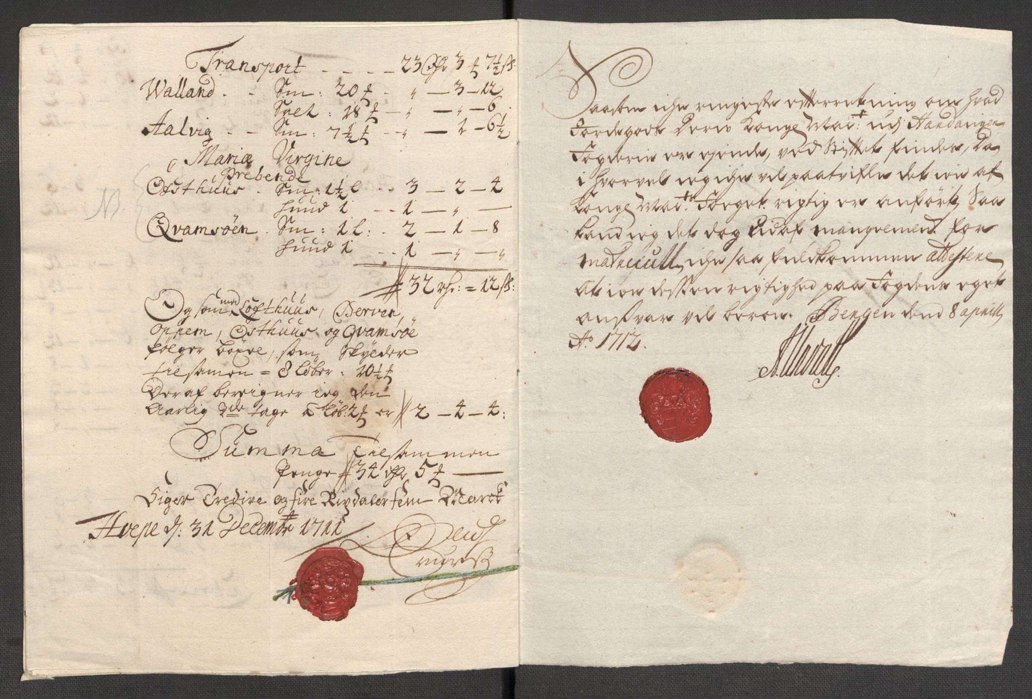 Rentekammeret inntil 1814, Reviderte regnskaper, Fogderegnskap, AV/RA-EA-4092/R48/L2987: Fogderegnskap Sunnhordland og Hardanger, 1711, p. 263