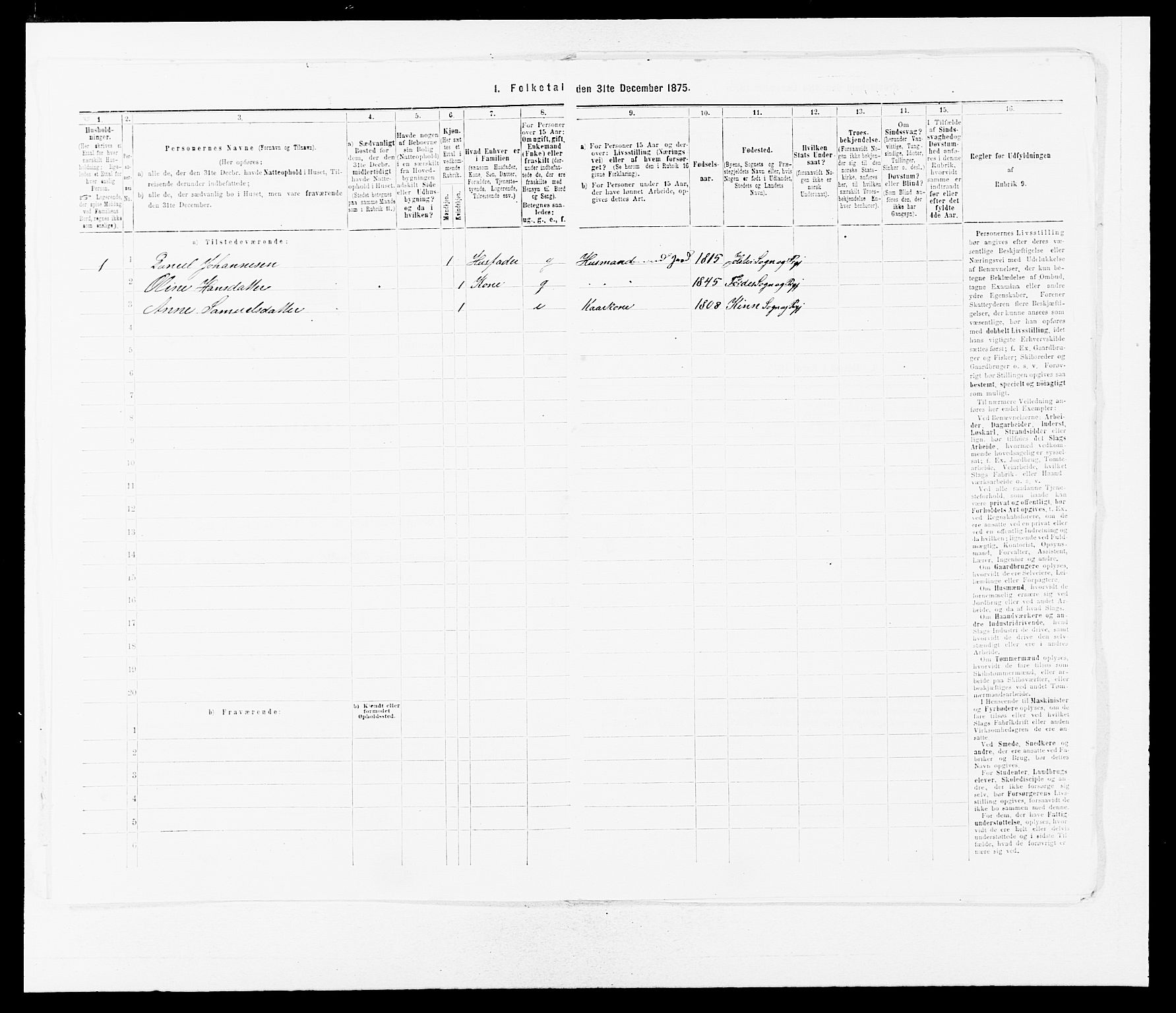 SAB, 1875 census for 1437L Kinn/Kinn og Svanøy, 1875, p. 652