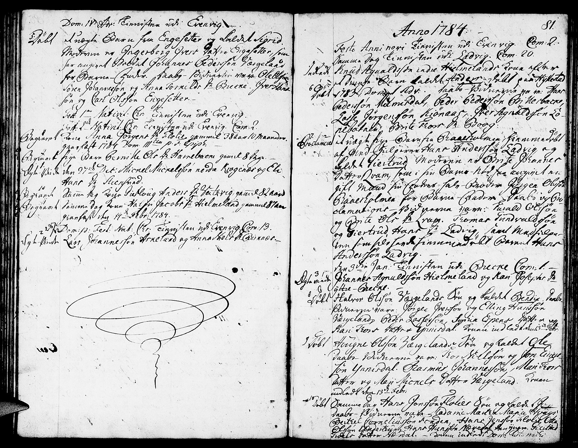 Gulen sokneprestembete, SAB/A-80201/H/Haa/Haaa/L0013: Parish register (official) no. A 13, 1776-1787, p. 81