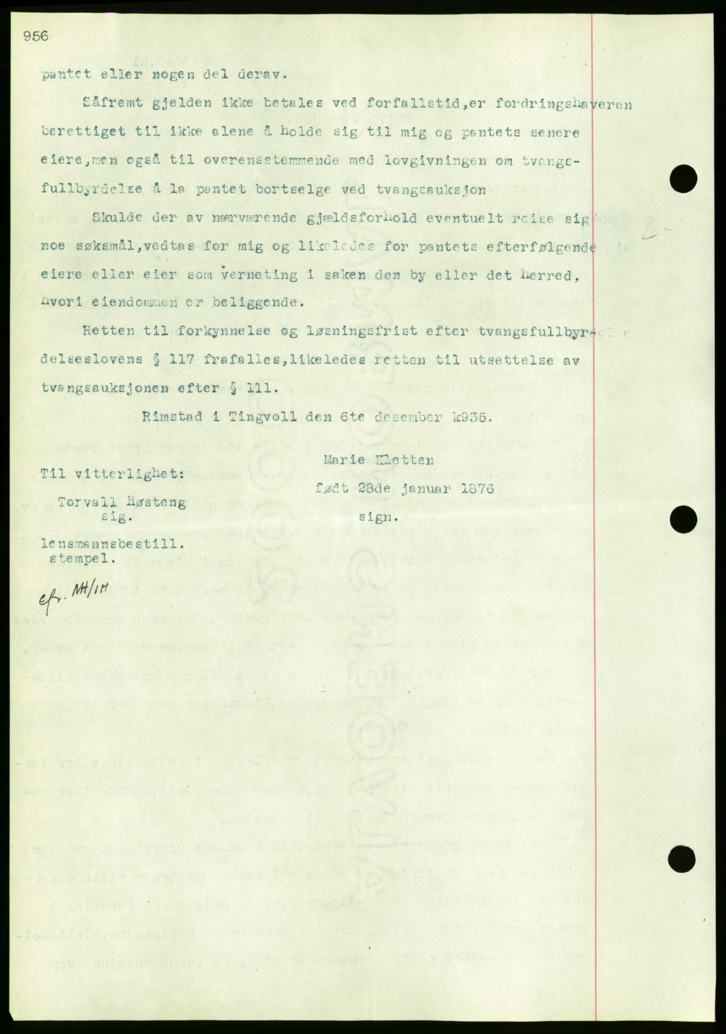 Nordmøre sorenskriveri, AV/SAT-A-4132/1/2/2Ca/L0090: Mortgage book no. B80, 1936-1937, Diary no: : 379/1937