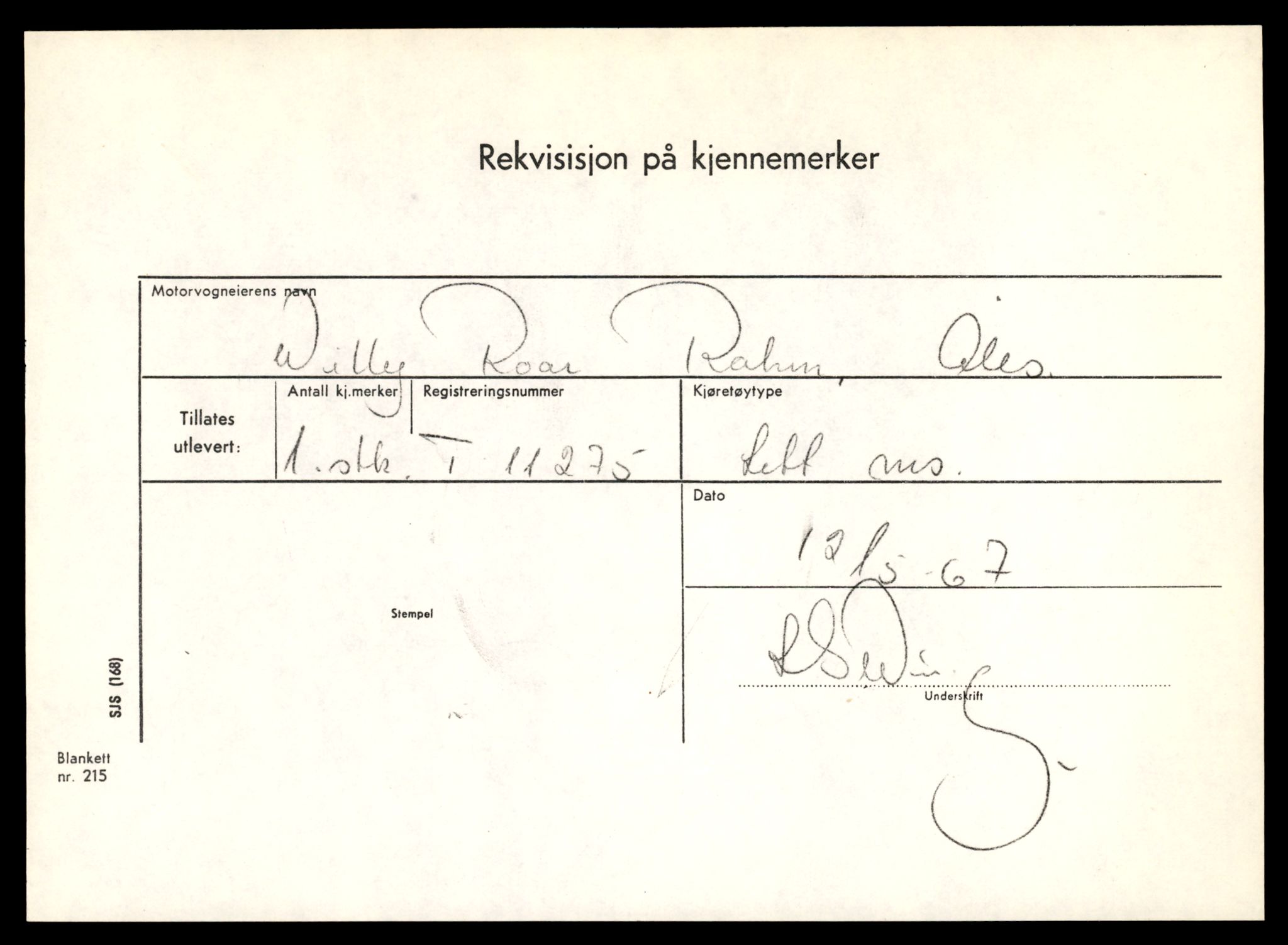 Møre og Romsdal vegkontor - Ålesund trafikkstasjon, AV/SAT-A-4099/F/Fe/L0027: Registreringskort for kjøretøy T 11161 - T 11289, 1927-1998, p. 2997