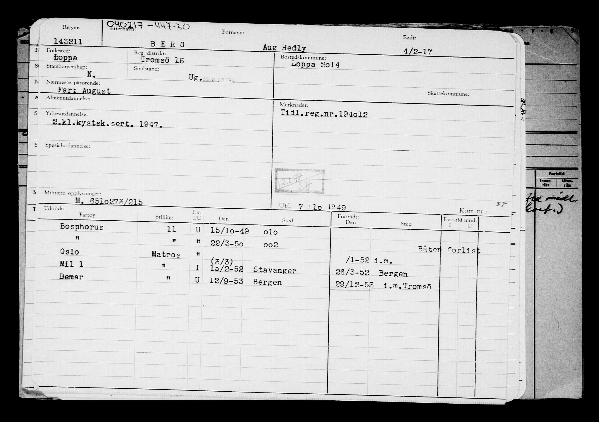 Direktoratet for sjømenn, AV/RA-S-3545/G/Gb/L0145: Hovedkort, 1917, p. 674