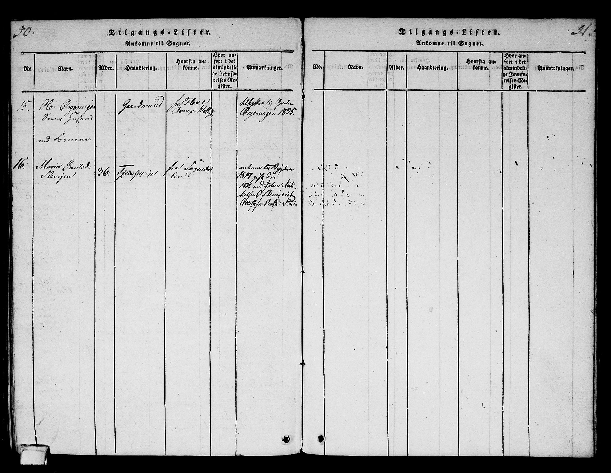 Krødsherad kirkebøker, AV/SAKO-A-19/F/Fa/L0001: Parish register (official) no. 1, 1815-1829, p. 50-51