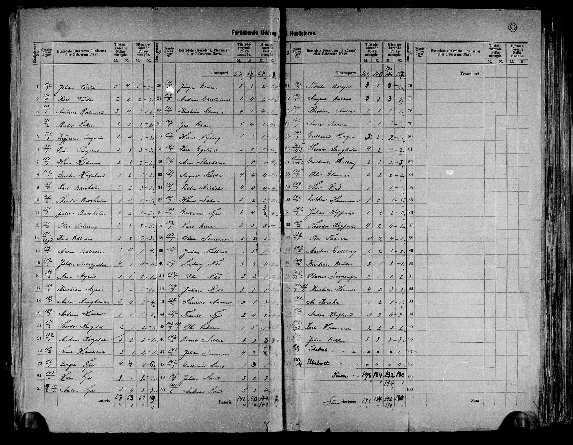 RA, 1891 Census for 0122 Trøgstad, 1891, p. 26