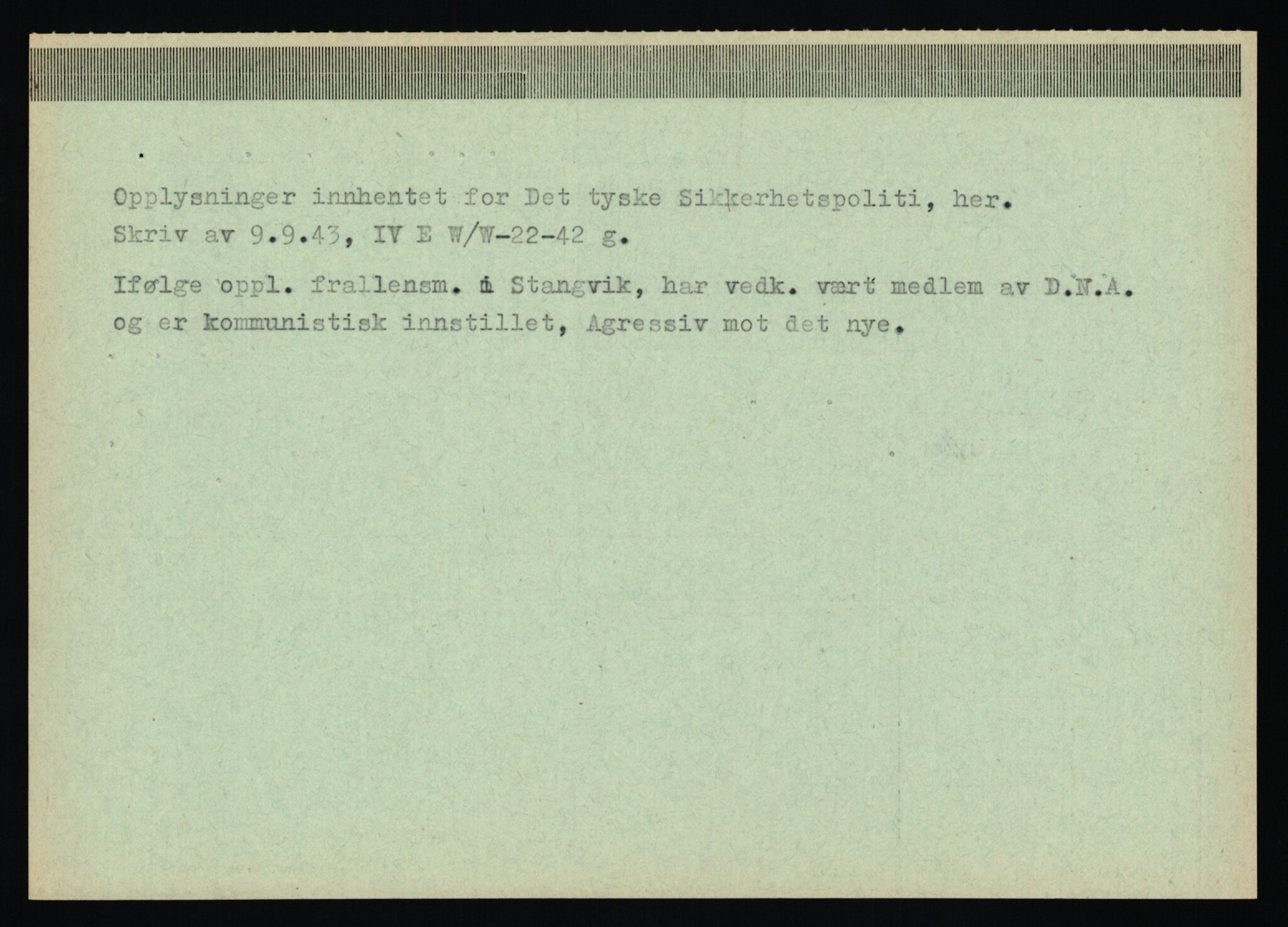 Statspolitiet - Hovedkontoret / Osloavdelingen, AV/RA-S-1329/C/Ca/L0012: Oanæs - Quistgaard	, 1943-1945, p. 129