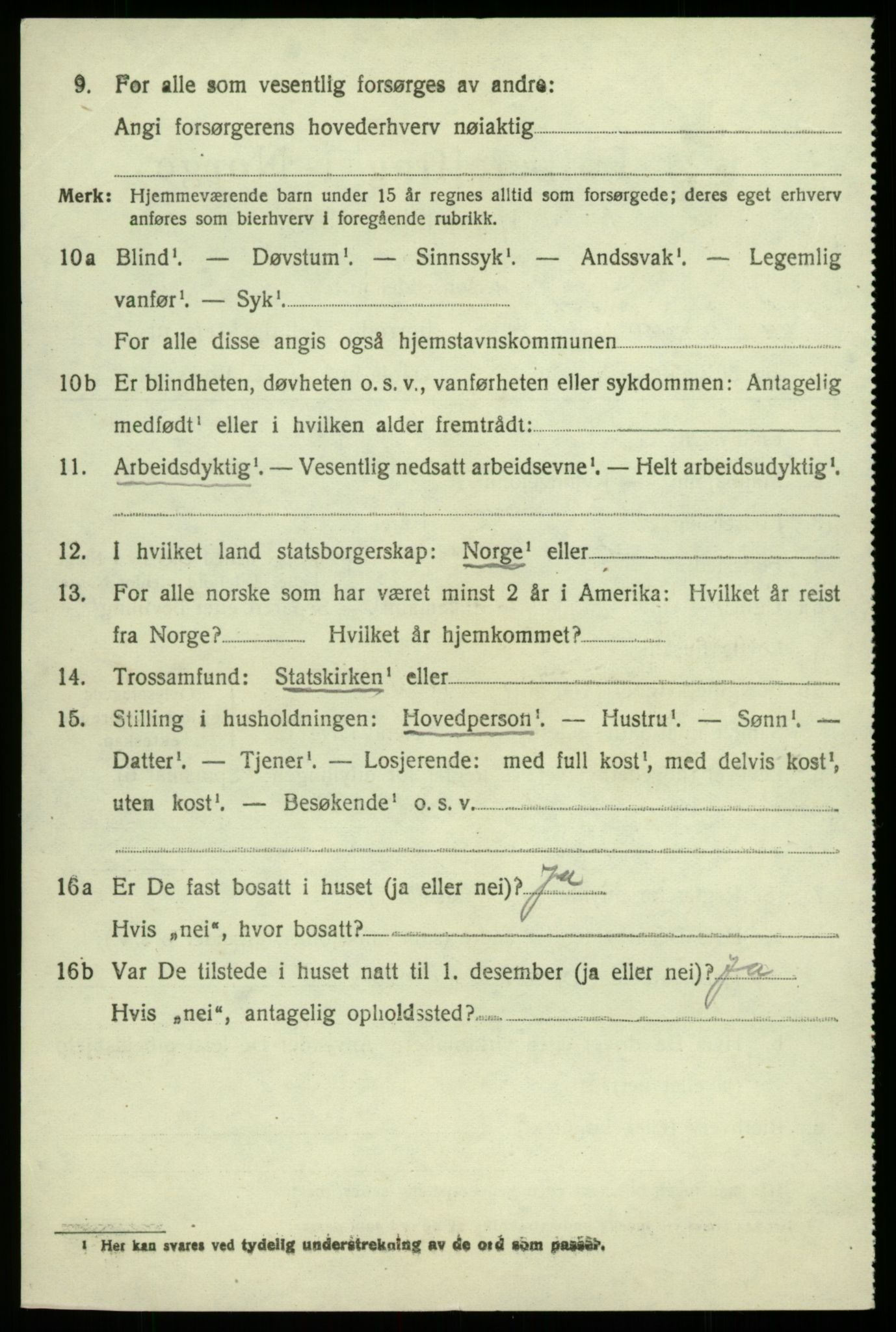 SAB, 1920 census for Hålandsdal, 1920, p. 829