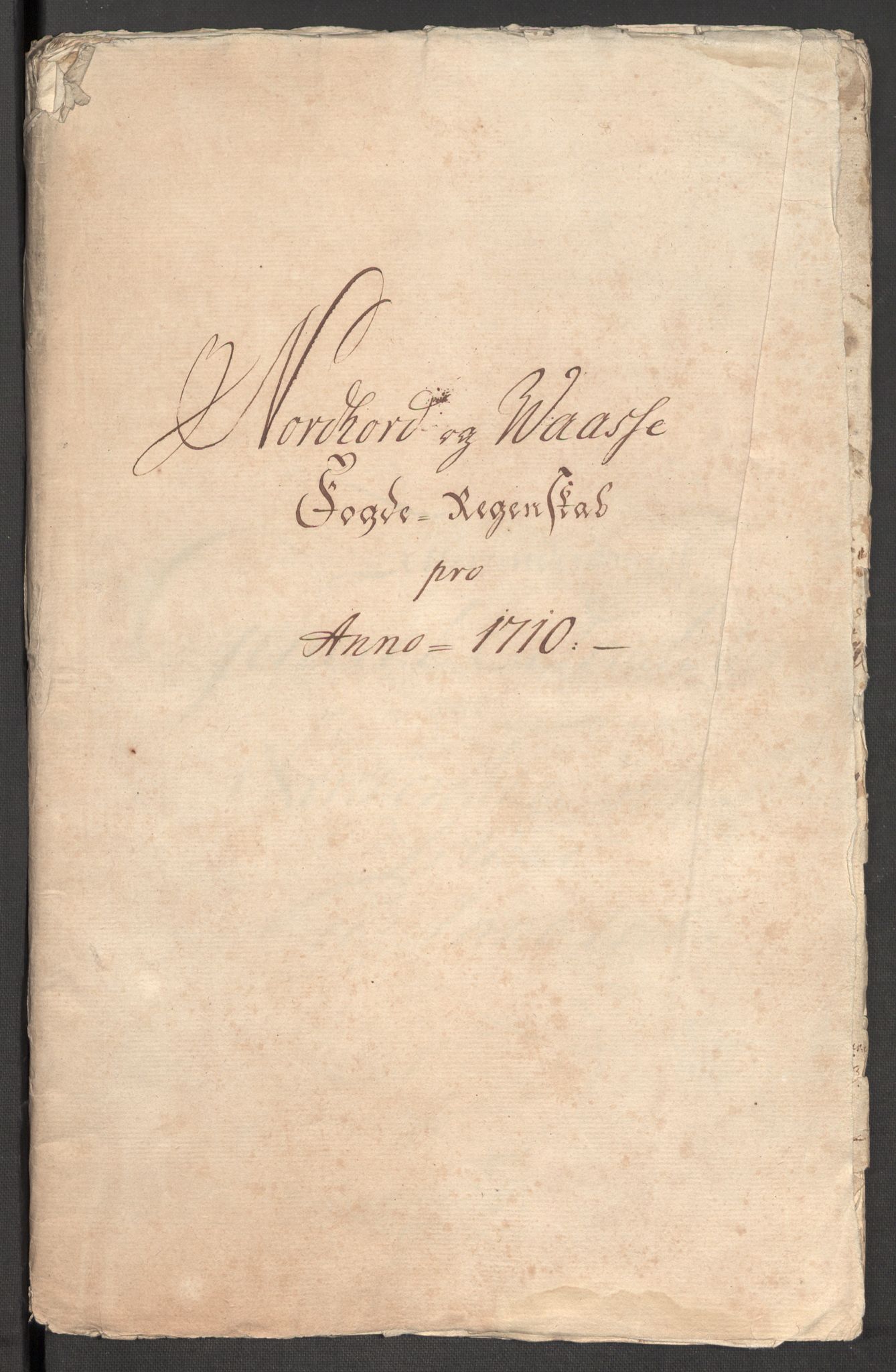 Rentekammeret inntil 1814, Reviderte regnskaper, Fogderegnskap, AV/RA-EA-4092/R51/L3191: Fogderegnskap Nordhordland og Voss, 1710, p. 3